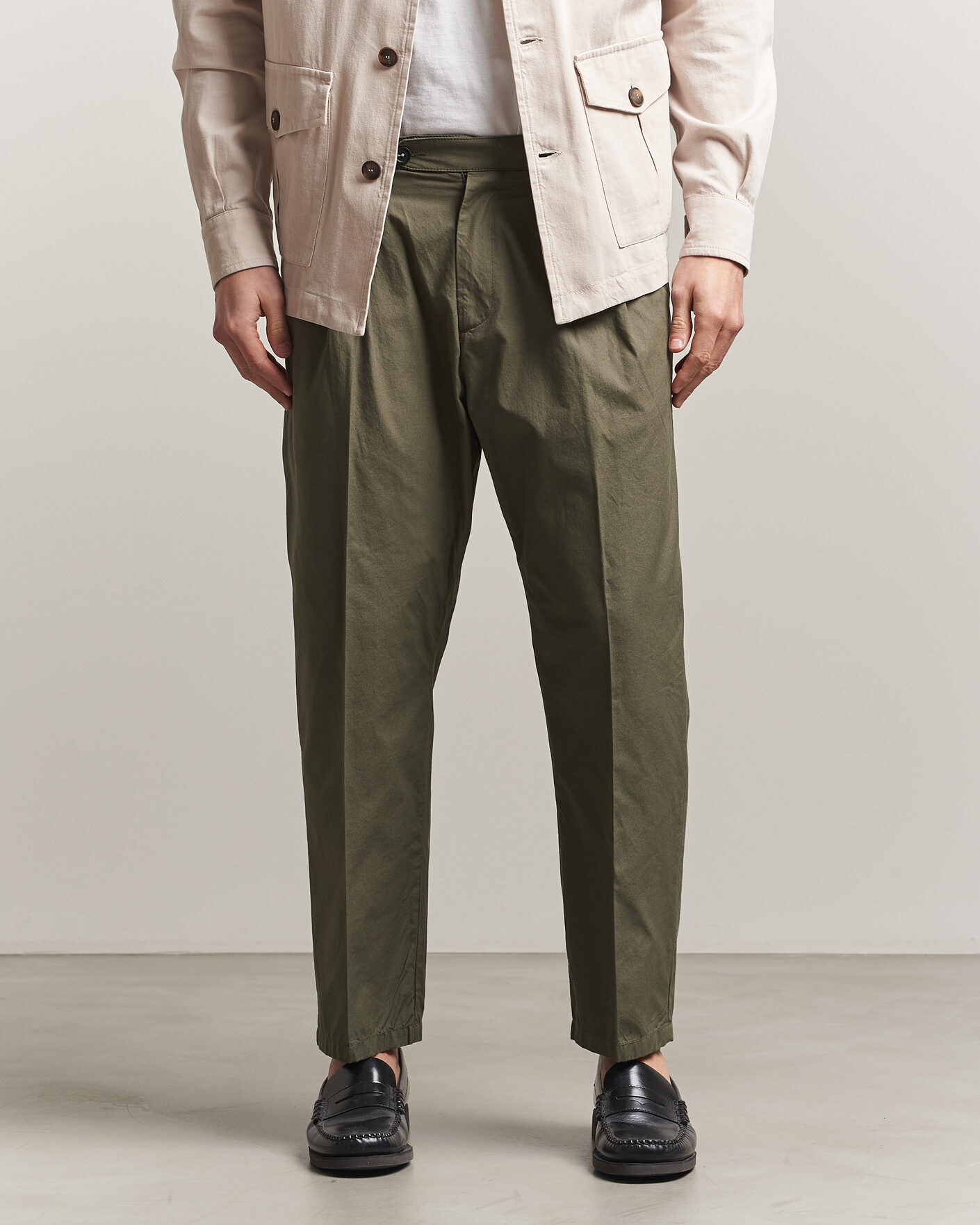 Homme | Pantalons | Massimo Alba | Stan Pleated Chinos Military