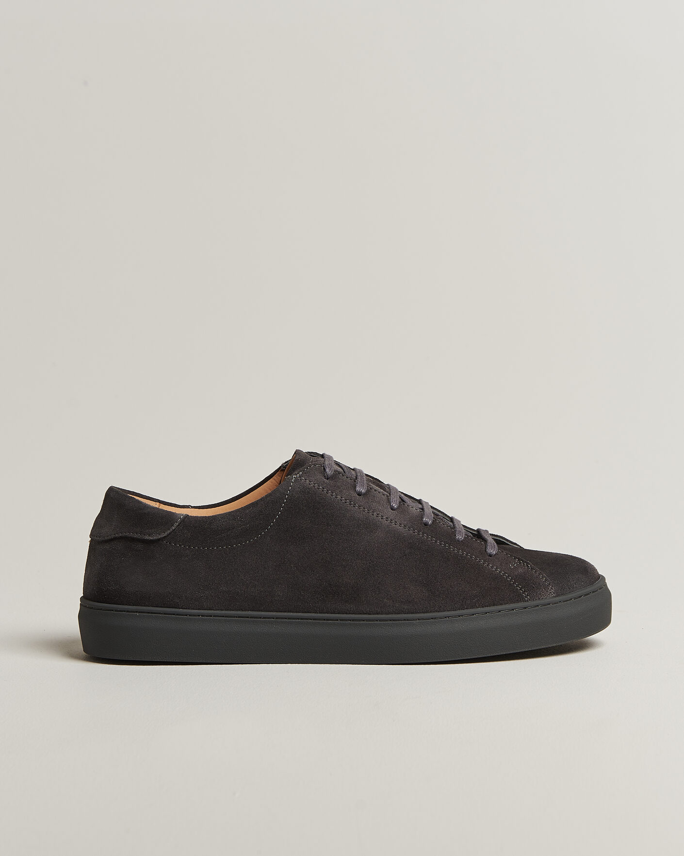 Homme | Baskets | Myrqvist | Oaxen Monochrome III Sneakers Dark Grey Suede