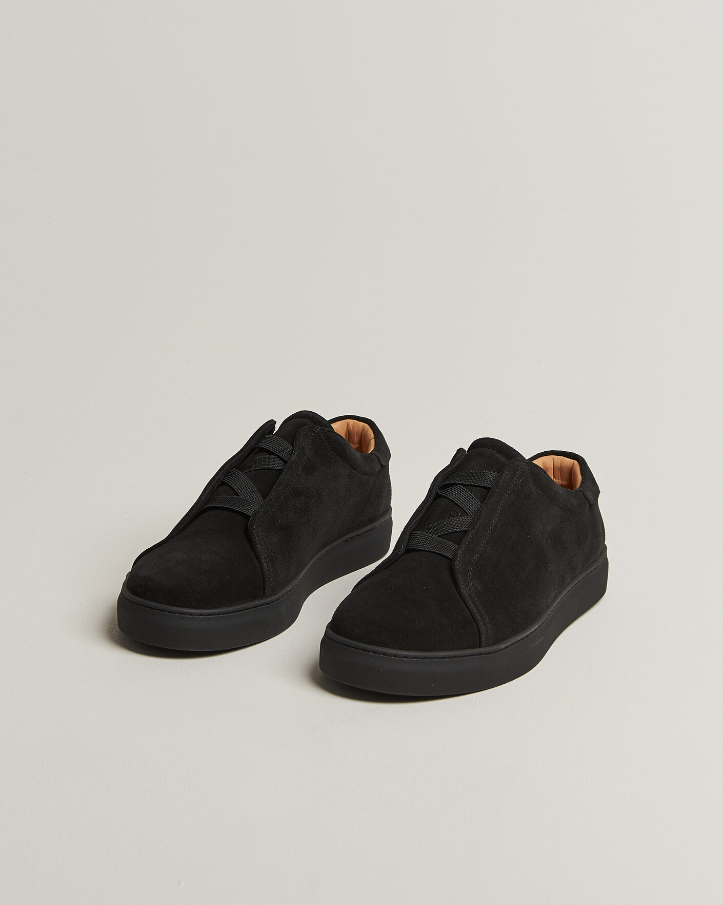 Homme | Baskets | Myrqvist | Alnö Monochrome II Sneakers Black Suede