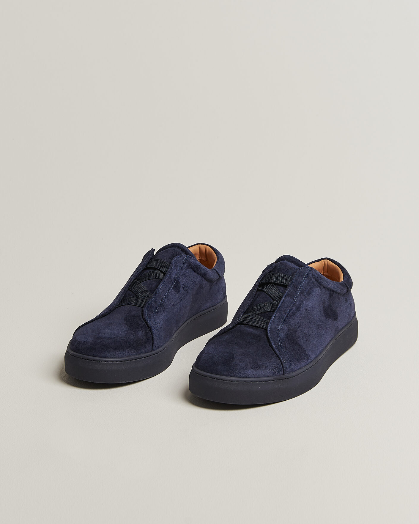 Homme | Baskets | Myrqvist | Alnö Monochrome II Sneakers Midnight Blue Suede