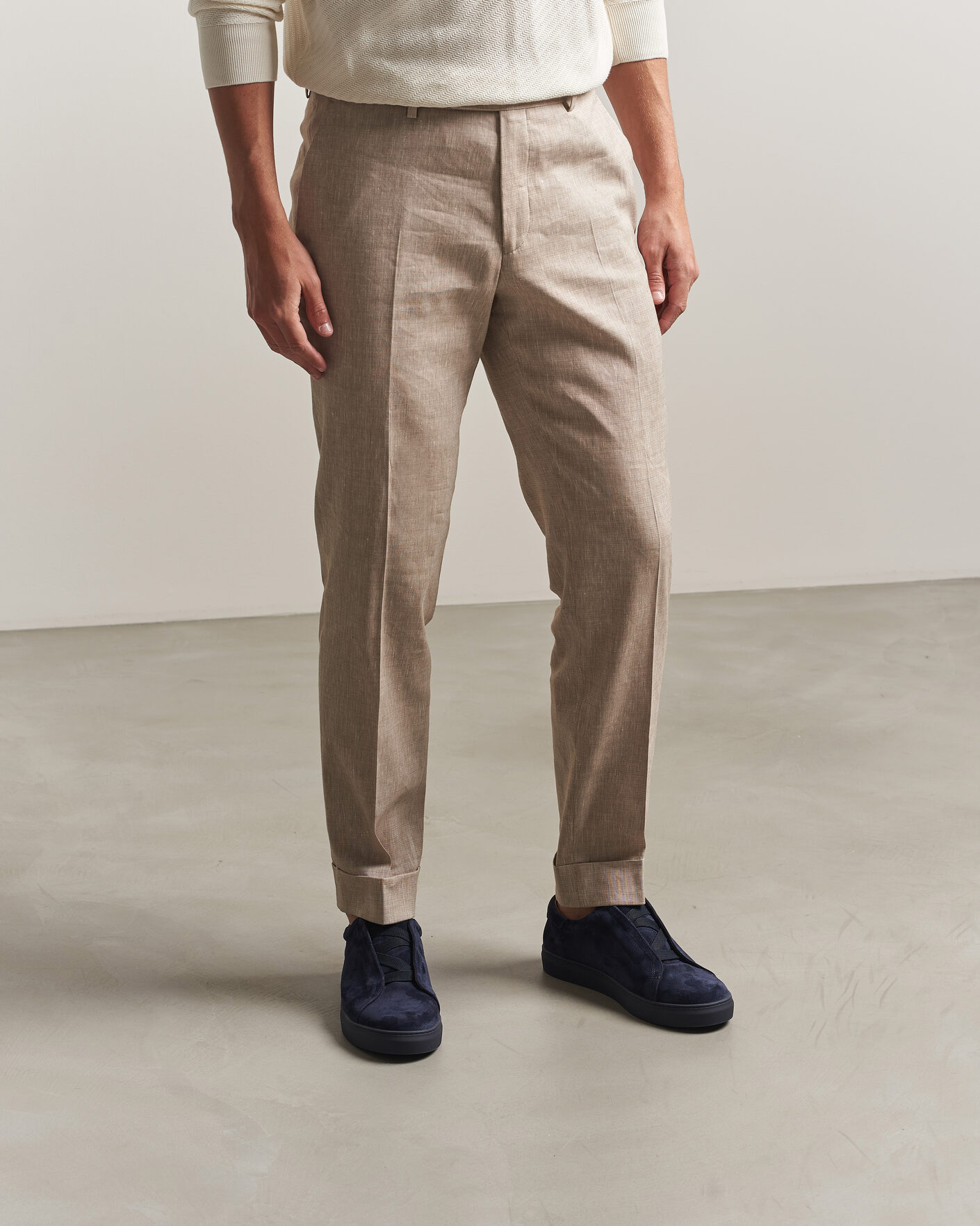 Homme | Baskets | Myrqvist | Alnö Monochrome II Sneakers Midnight Blue Suede
