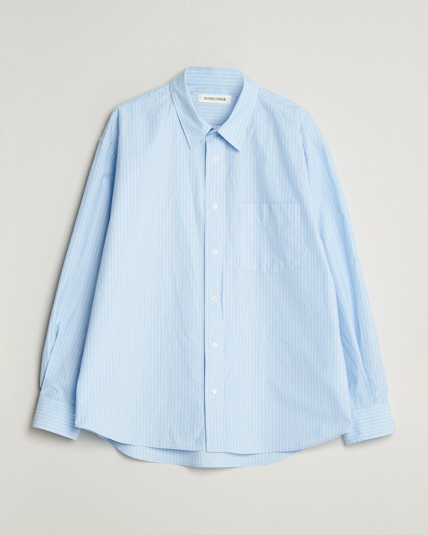 Homme | Chemises | Sunflower | New Base Shirt Light Blue Stripe