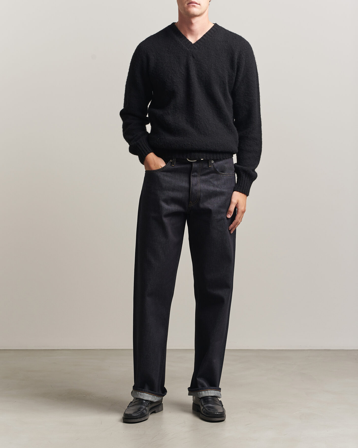 Homme | Pantalons | Sunflower | Loose Selvedge Jeans Raw Indigo