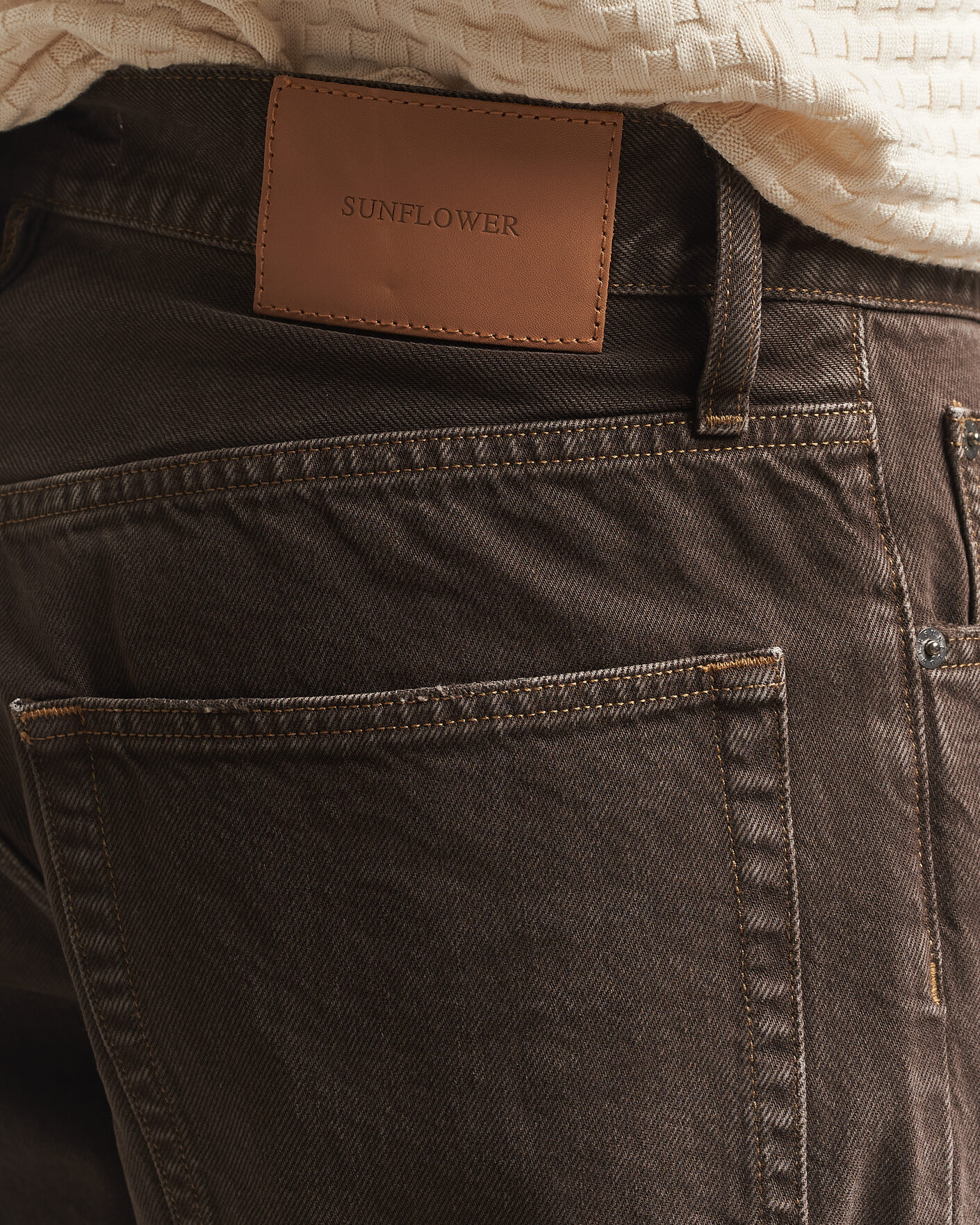 Homme | Pantalons | Sunflower | Loose Jeans Vintage Brown
