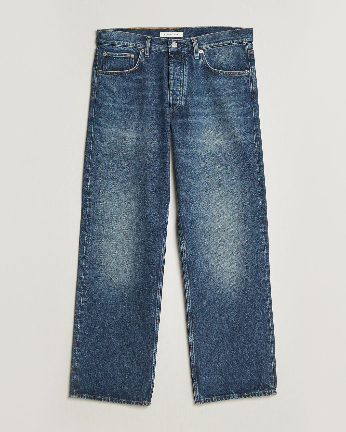 Homme | Pantalons | Sunflower | Loose Jeans Dark Blue Worn