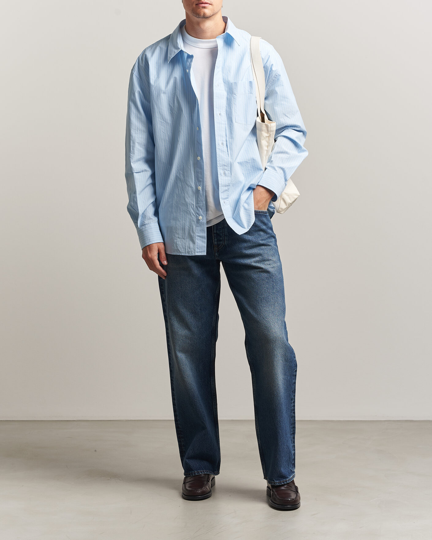 Homme | Pantalons | Sunflower | Loose Jeans Dark Blue Worn