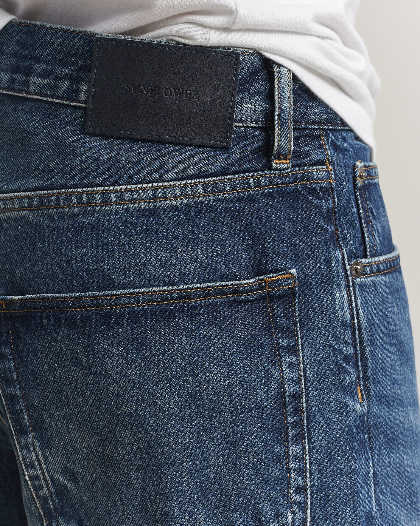 Homme | Pantalons | Sunflower | Loose Jeans Dark Blue Worn