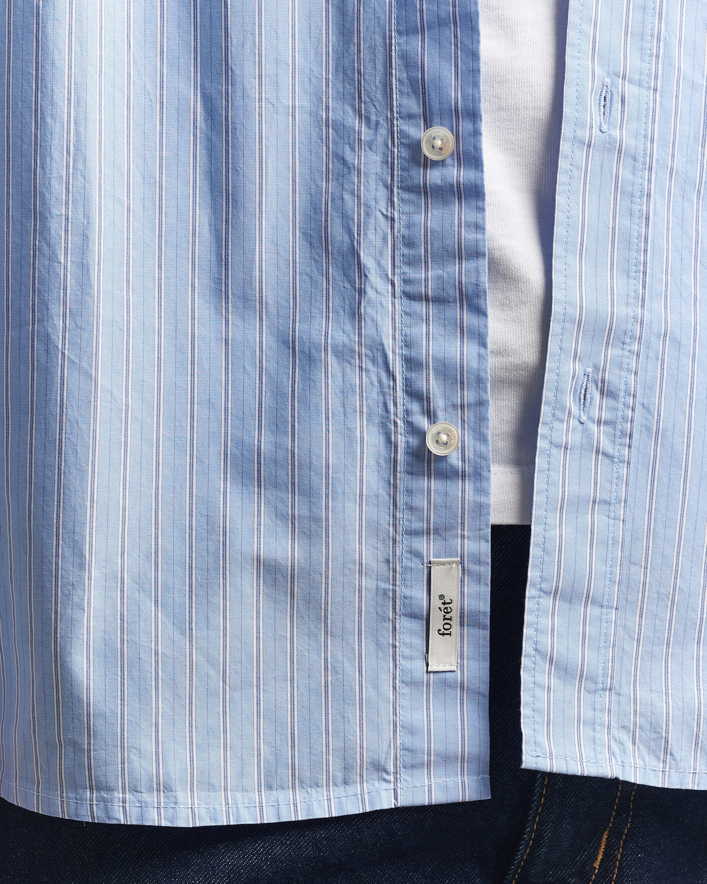 Homme | Chemises | Forét | Maple Regular Fit Poplin Shirt Light Blue