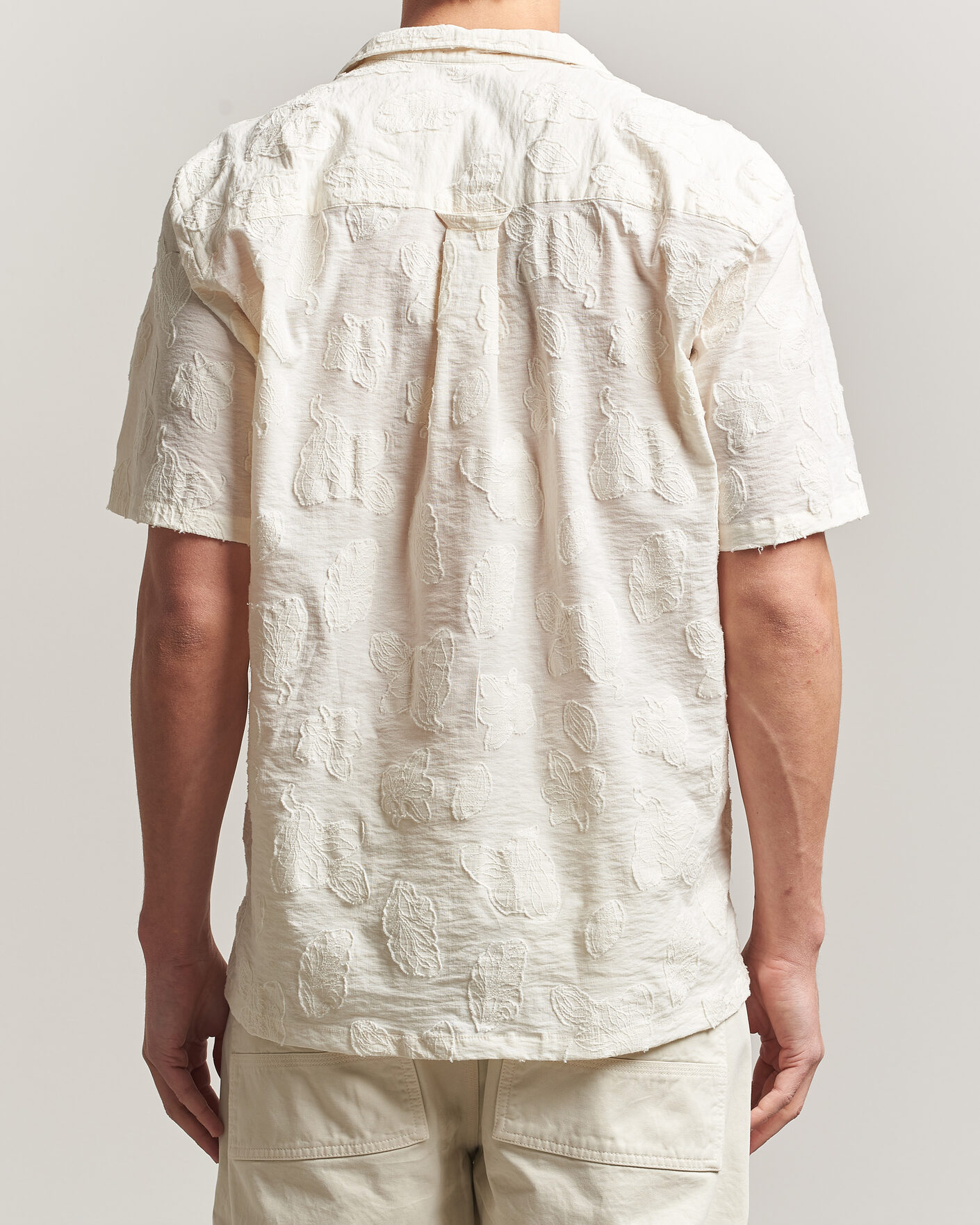 Homme | Chemises | Forét | Peer Jaquard Short Sleeve Shirt Cloud