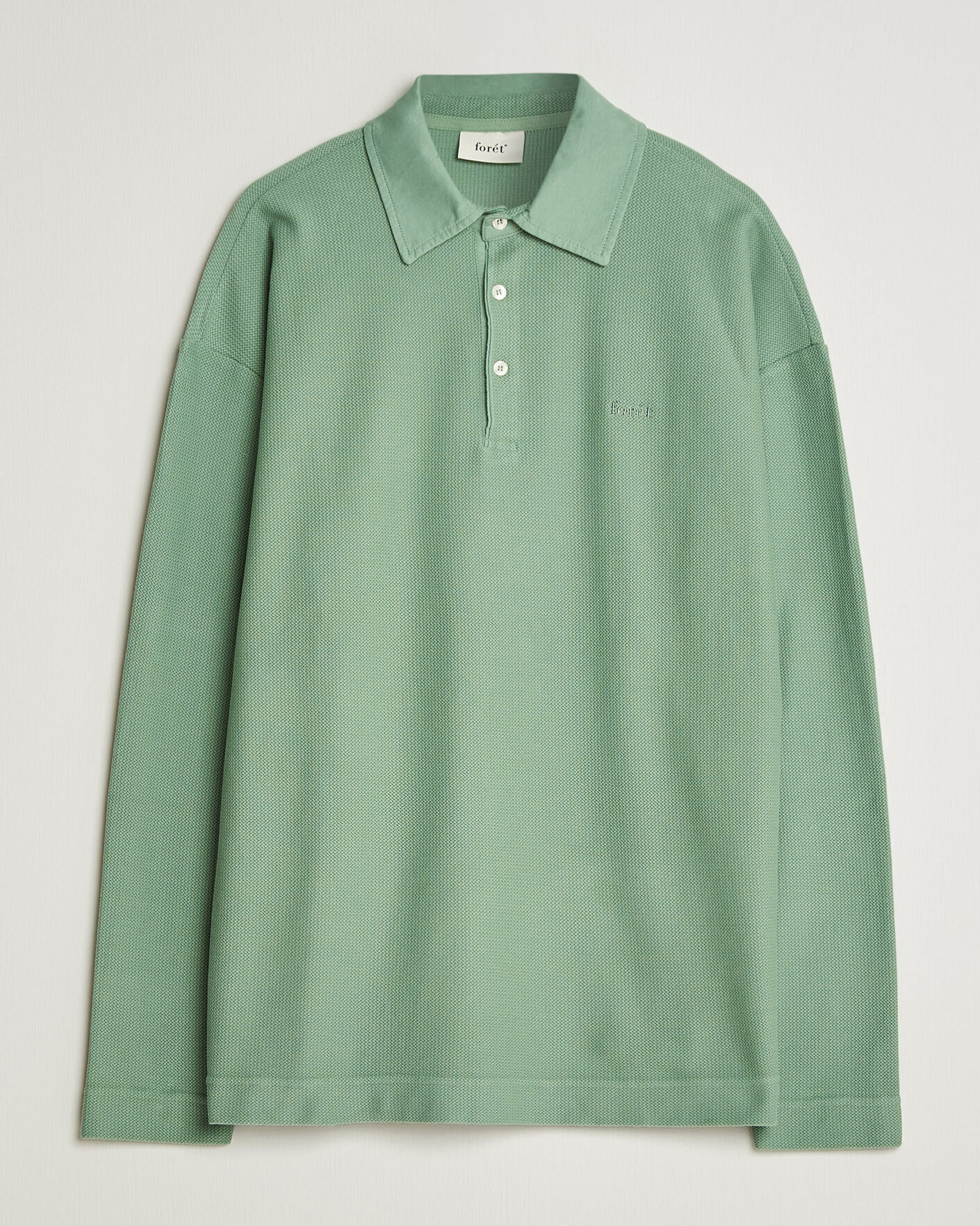 Homme | Polos | Forét | Herb Textured Knit Polo Green Oxide