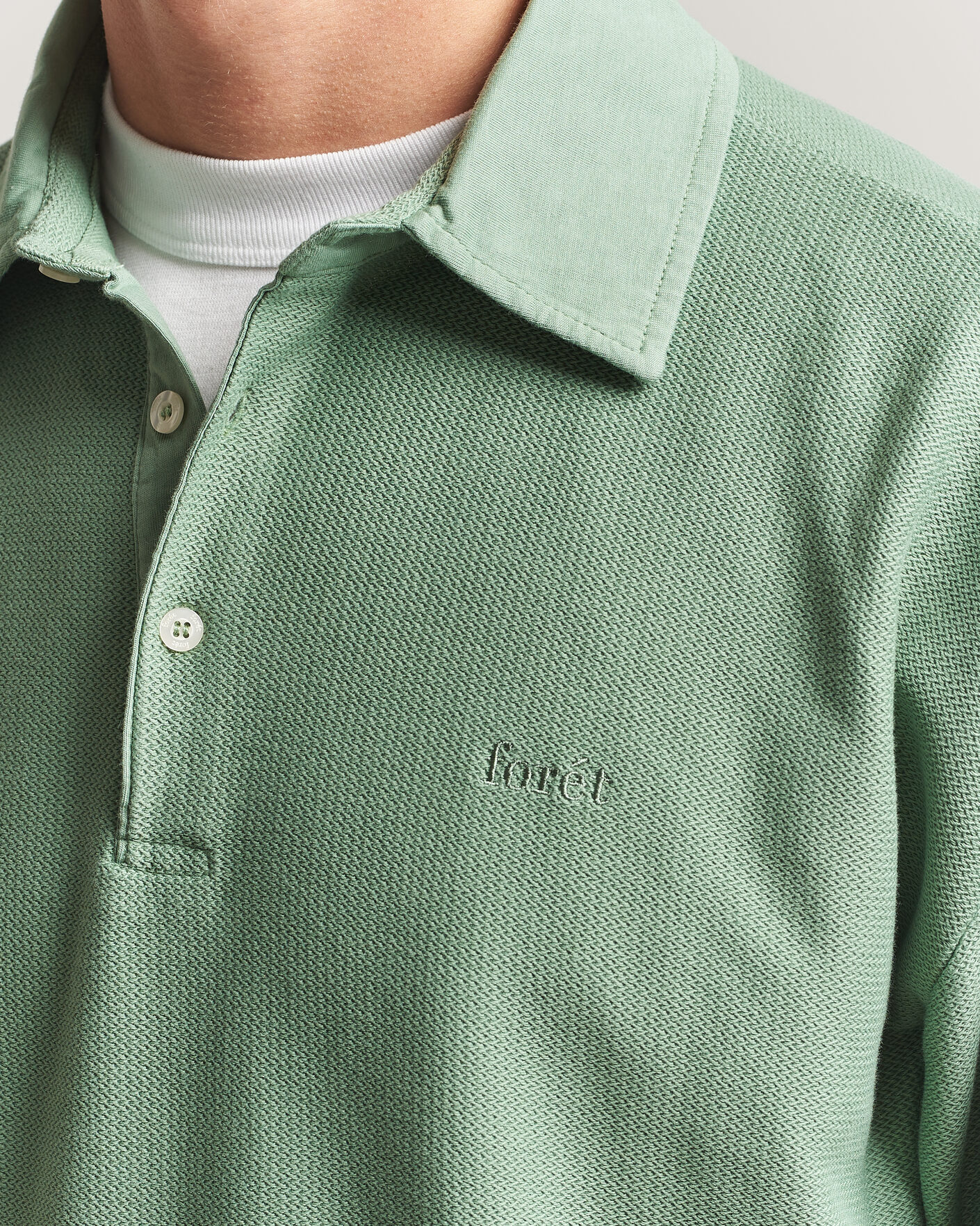 Homme | Pulls Et Tricots | Forét | Herb Textured Knit Polo Green Oxide