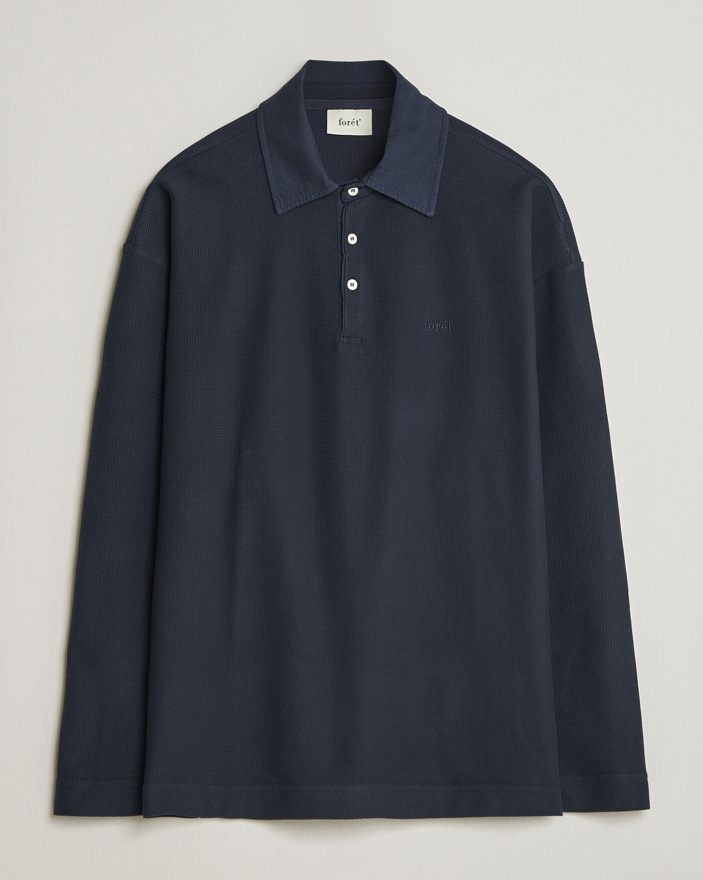 Homme | Pulls Et Tricots | Forét | Herb Textured Knit Polo Navy