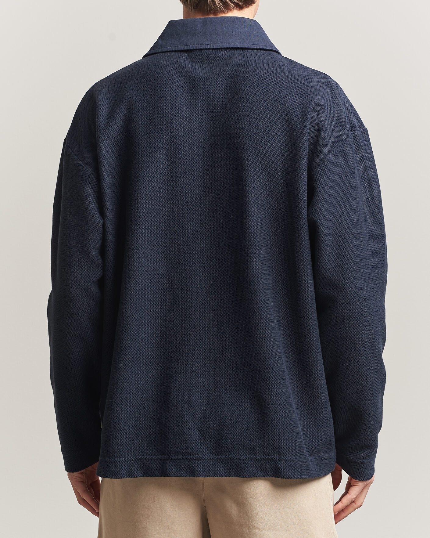 Homme | Pulls Et Tricots | Forét | Herb Textured Knit Polo Navy