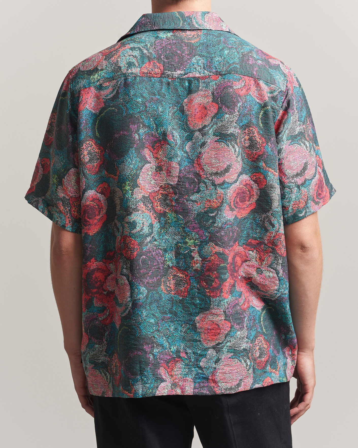 Homme | Chemises | LES DEUX | Bouquet AOP Short Sleeve Shirt Multi