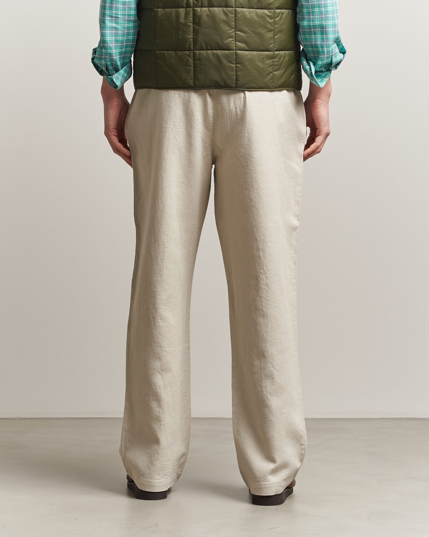 Homme | Pantalons | LES DEUX | Linen Casual Pants Light Sand