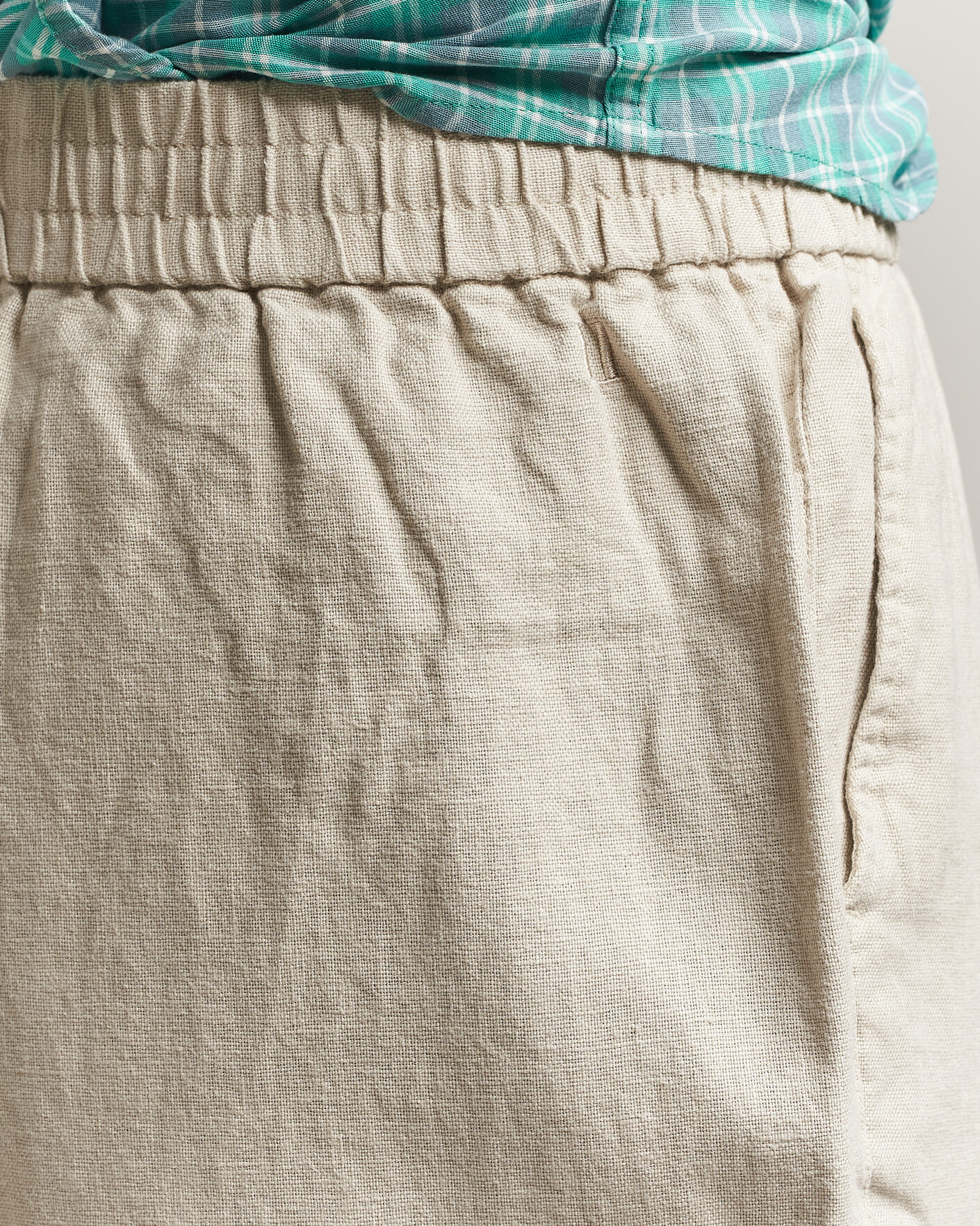 Homme | Pantalons | LES DEUX | Linen Casual Pants Light Sand