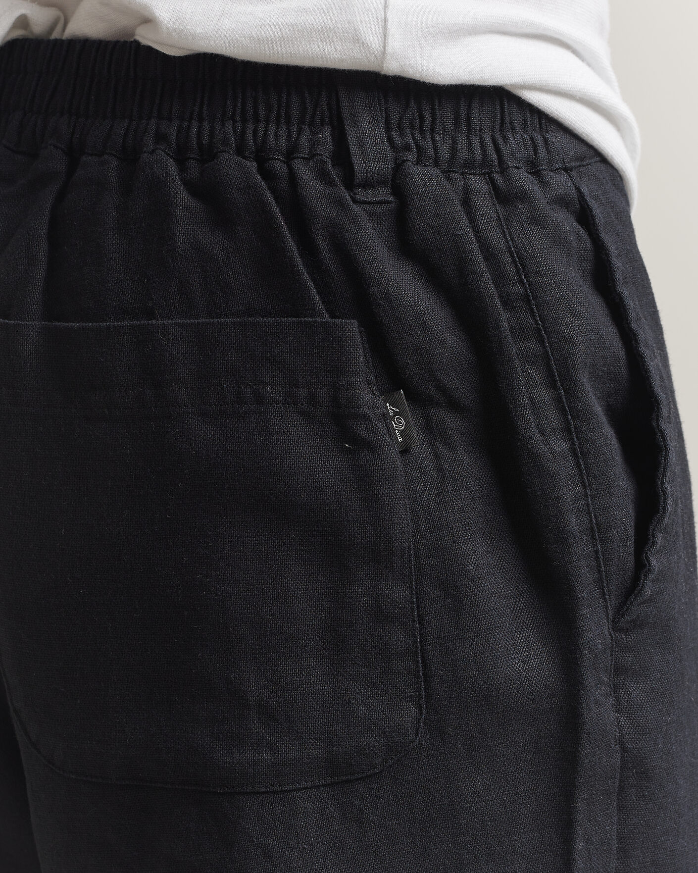 Homme | Pantalons | LES DEUX | Linen Comfort Suit Pants Black