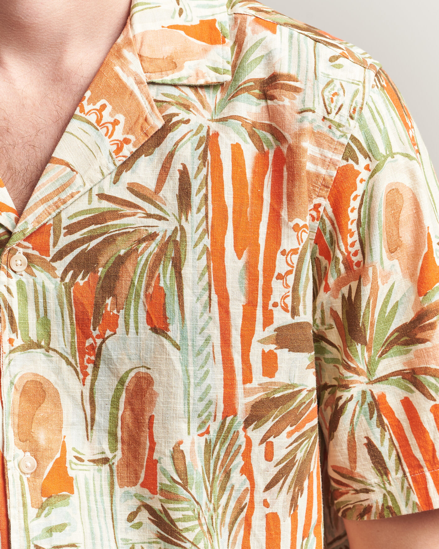 Homme | Chemises | LES DEUX | Palm AOP Short Sleeve Shirt Multi