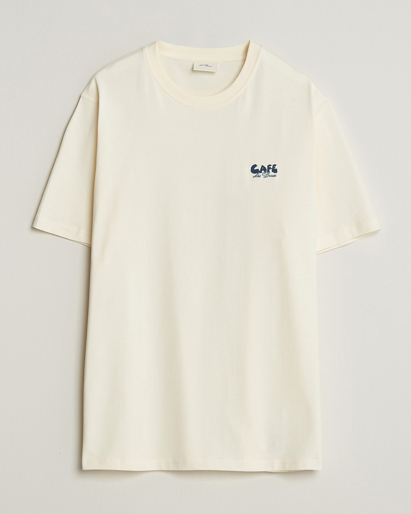 Homme | T-shirts | LES DEUX | Café Backprint T-Shirt Light Ivory