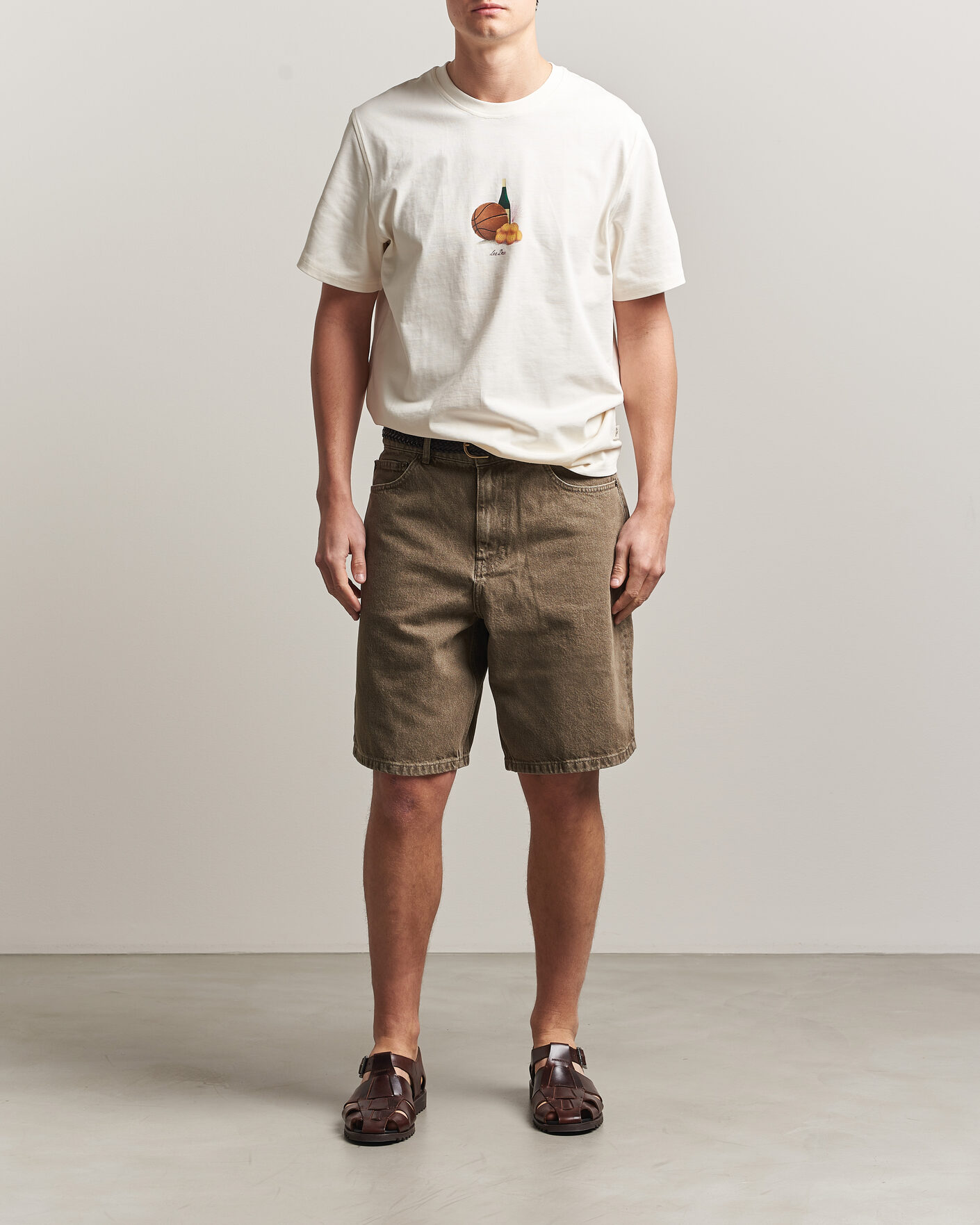 Homme | Shorts | LES DEUX | Denim Shorts Light Brown