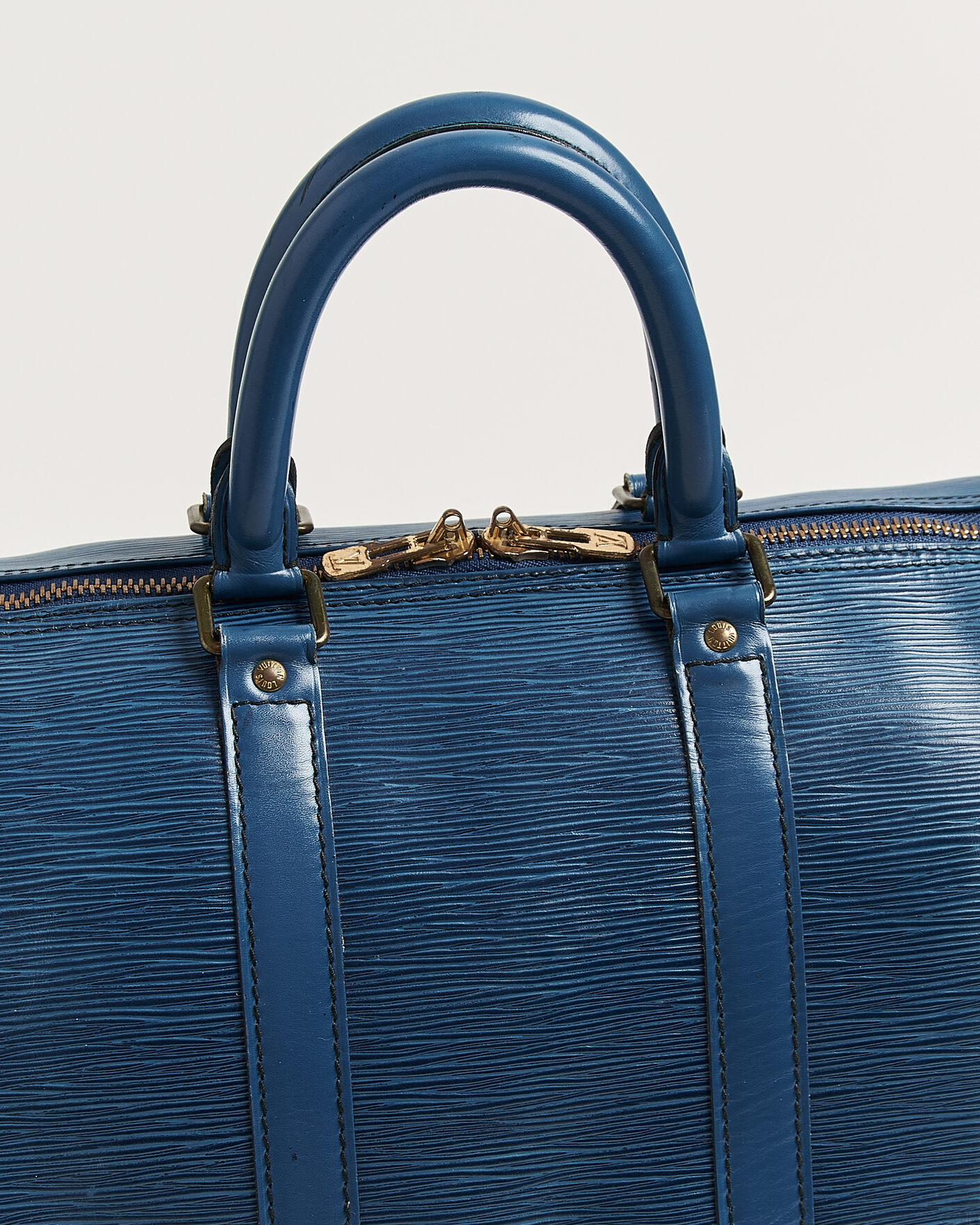 Homme | Pre-Owned & Vintage Bags | Louis Vuitton Pre-Owned | Keepall 45 Epi Leather Blue