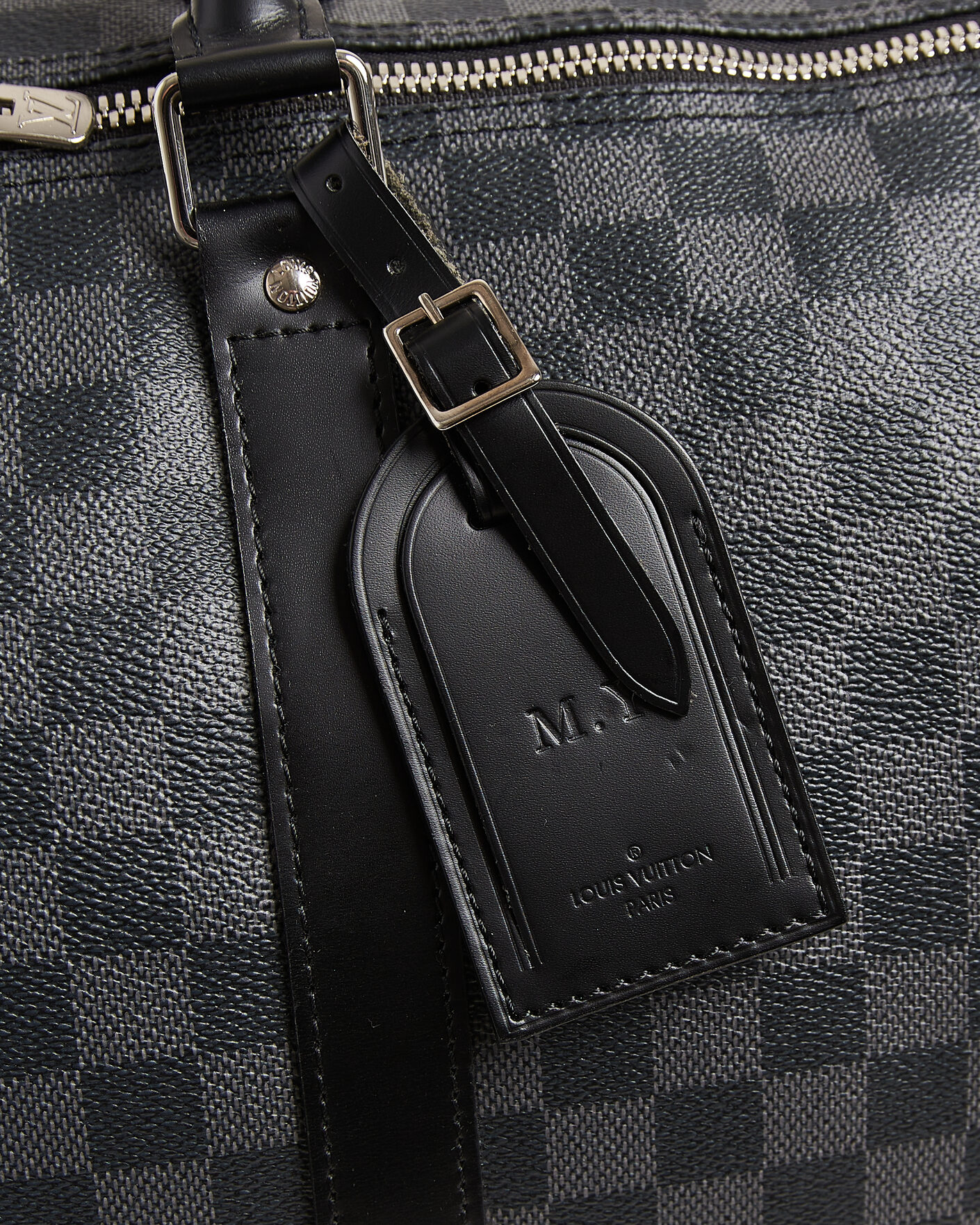 Homme | Pre-Owned & Vintage Bags | Louis Vuitton Pre-Owned | Keepall Bandouliére 55 Damier Graphite