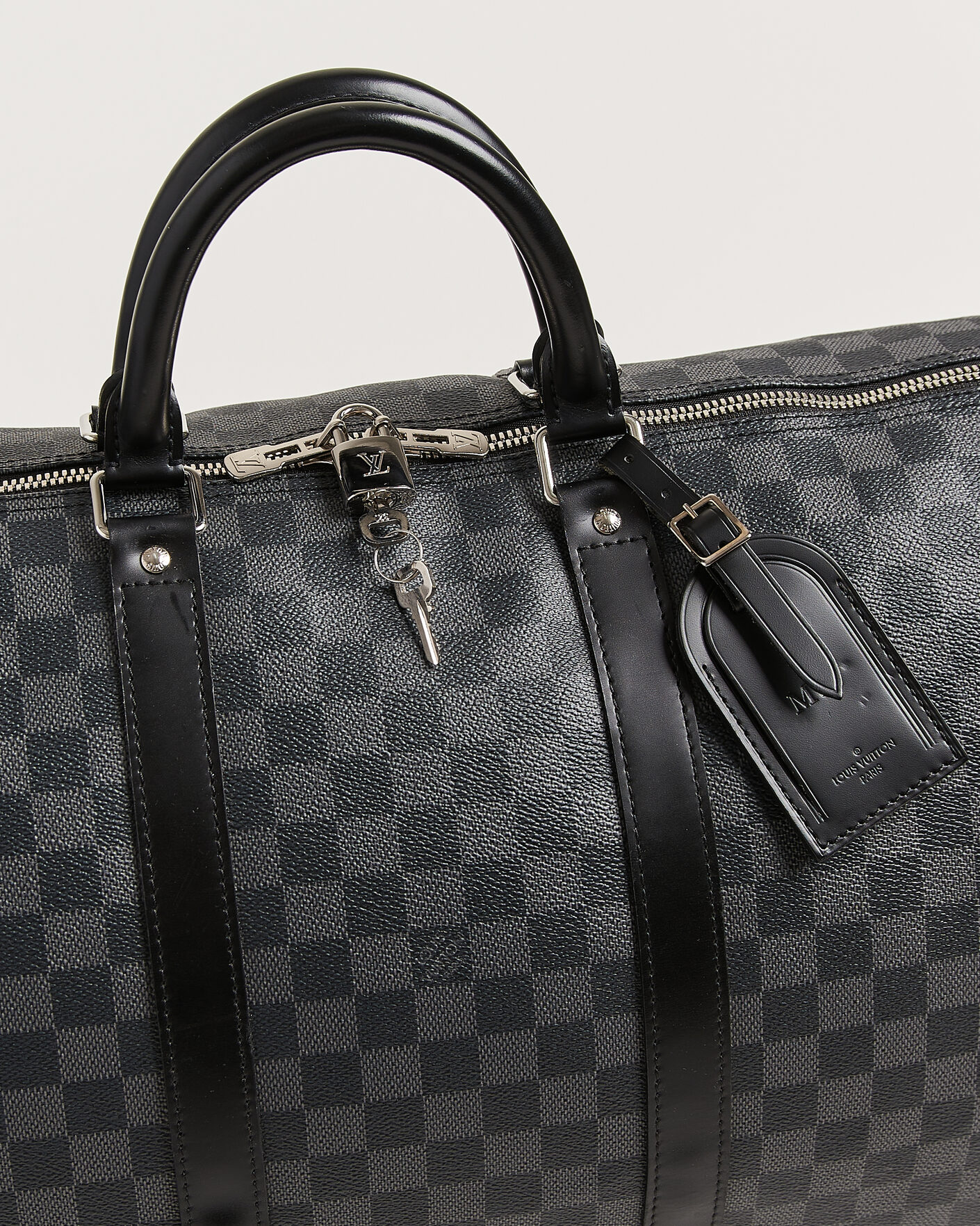 Homme | Pre-Owned & Vintage Bags | Louis Vuitton Pre-Owned | Keepall Bandouliére 55 Damier Graphite