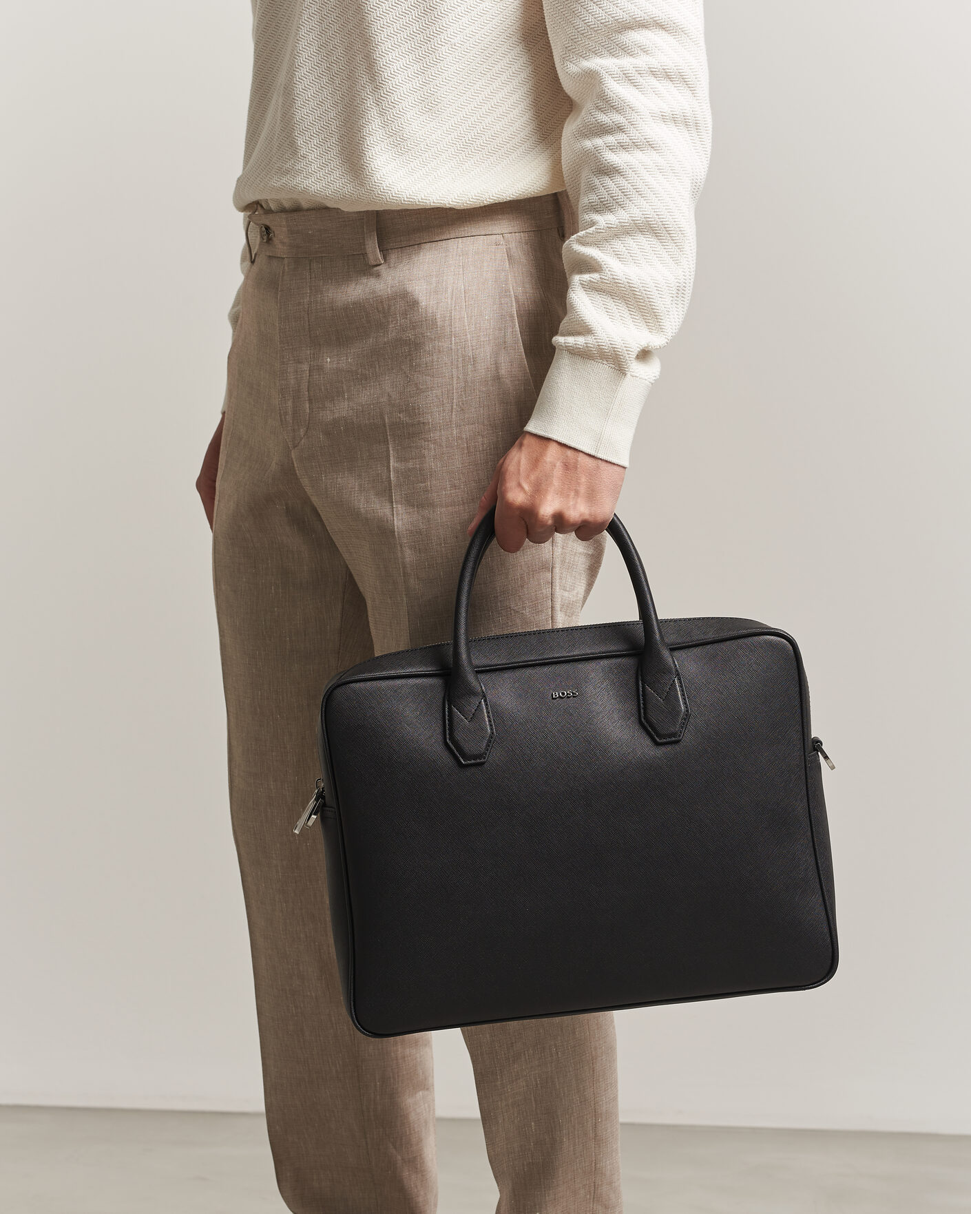 Homme | Sacs | BOSS BLACK | Northon Leather Document Case Black