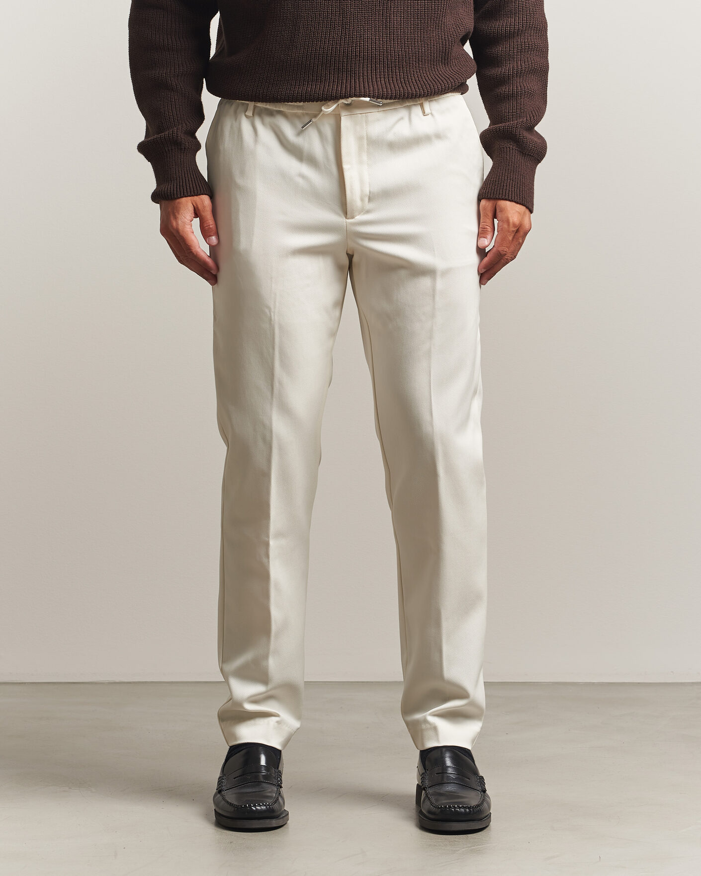 Homme | Pantalons | BOSS BLACK | Kane Drawstring Trousers Open White