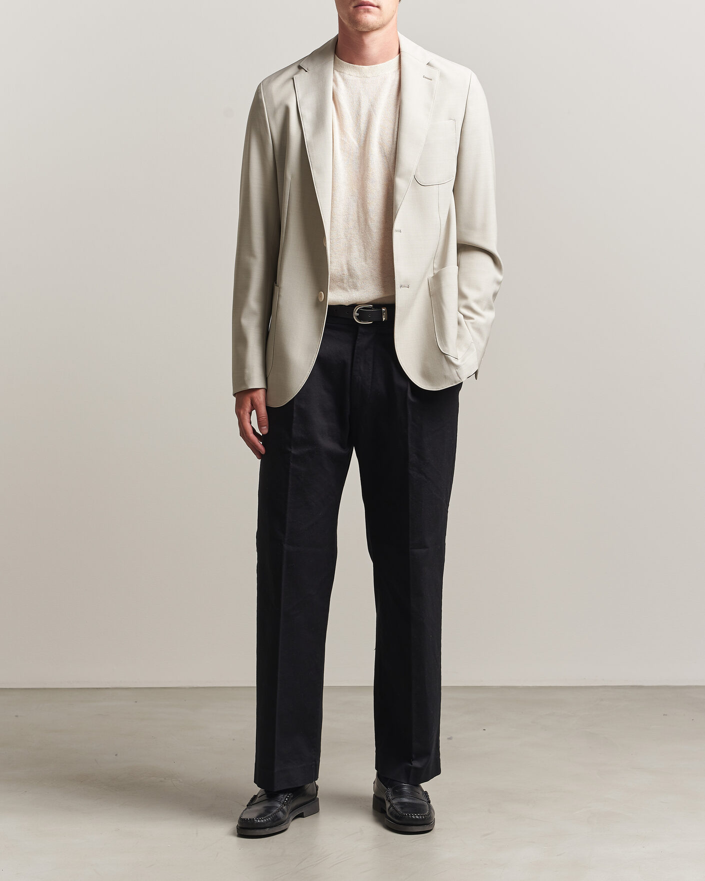 Homme | Blazers | BOSS BLACK | Hanry Wool Patch Pocket Blazer Light Beige