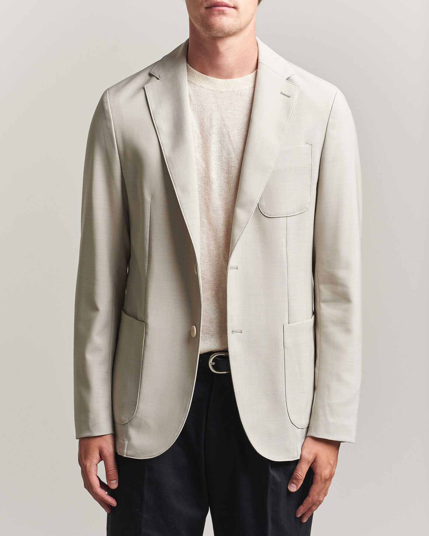 Homme | Blazers | BOSS BLACK | Hanry Wool Patch Pocket Blazer Light Beige