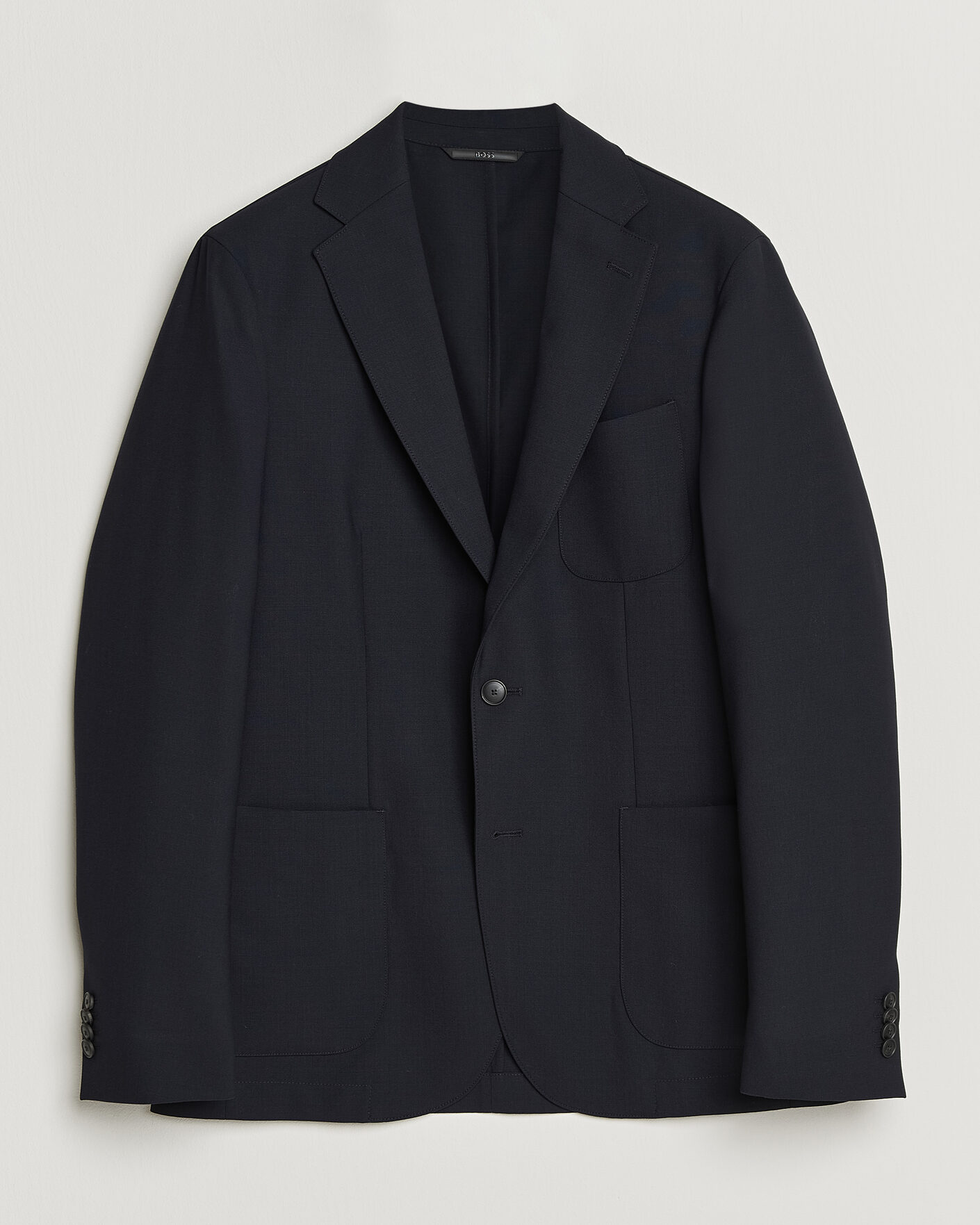 Homme | Blazers | BOSS BLACK | Hanry Wool Patch Pocket Blazer Dark Blue