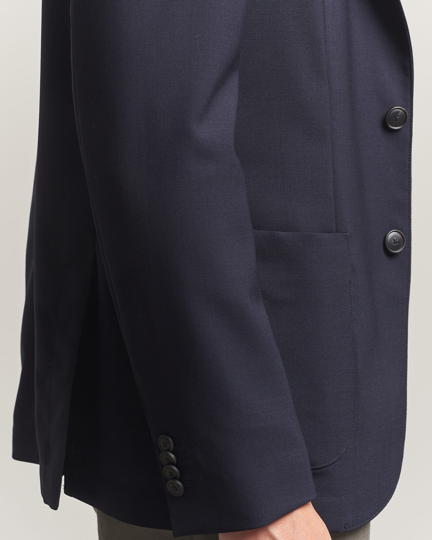 Homme | Blazers | BOSS BLACK | Hanry Wool Patch Pocket Blazer Dark Blue