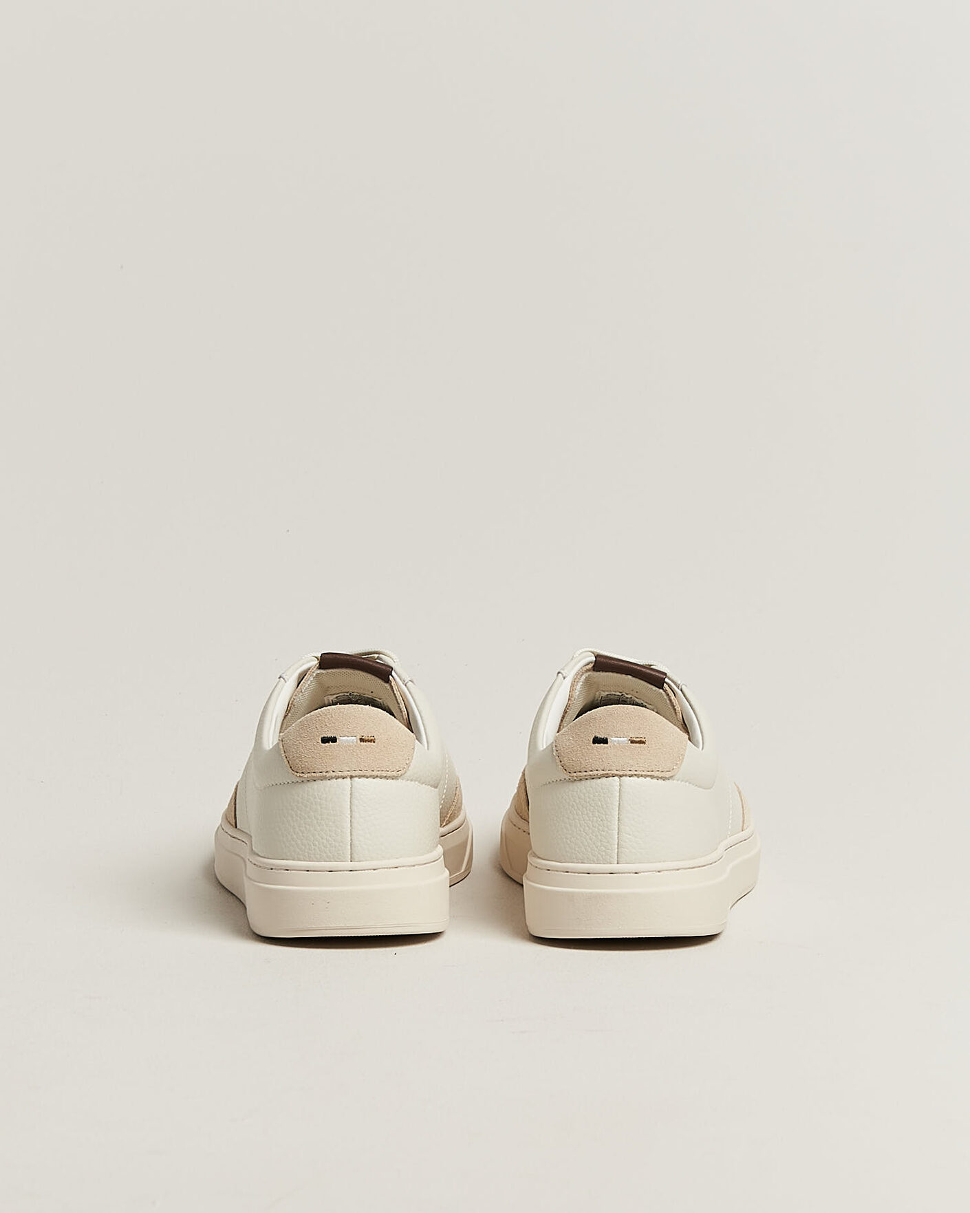 Homme | Baskets | BOSS BLACK | Kieran Leather/Suede Sneaker Open White