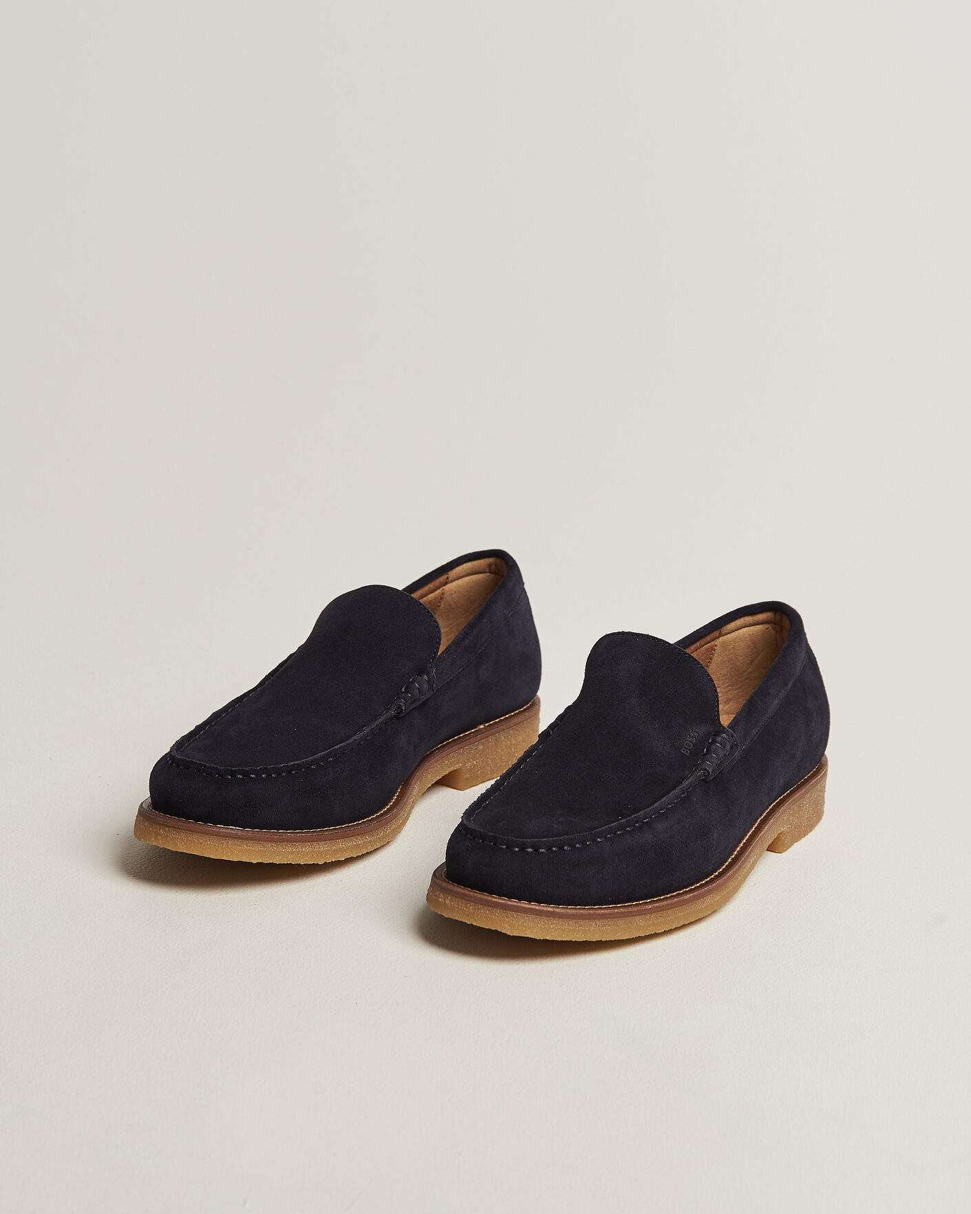 Homme | Loafers | BOSS BLACK | Kope Suede Moccasin Dark Blue
