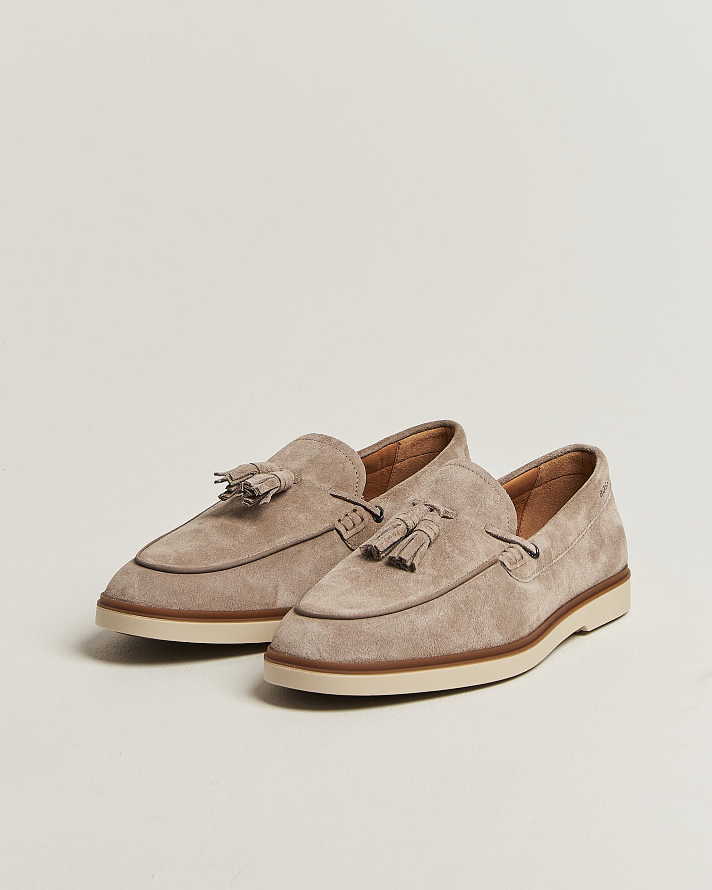 Homme | Loafers | BOSS BLACK | Hedley Suede Tassle Loafer Dark Beige