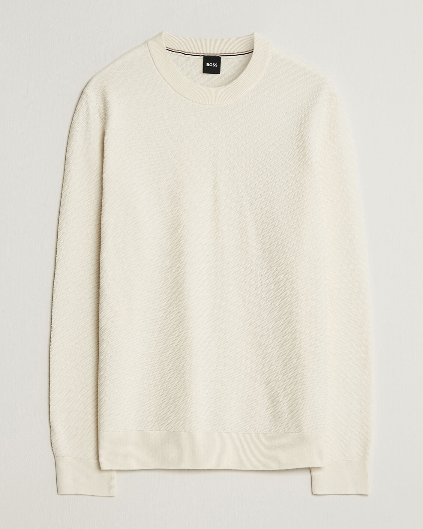 Homme | Pulls Et Tricots | BOSS BLACK | Lofranco Structured Knitted Sweater Open White