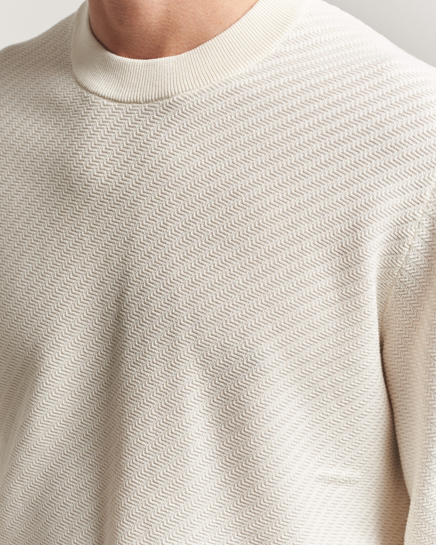 Homme | Pulls Et Tricots | BOSS BLACK | Lofranco Structured Knitted Sweater Open White