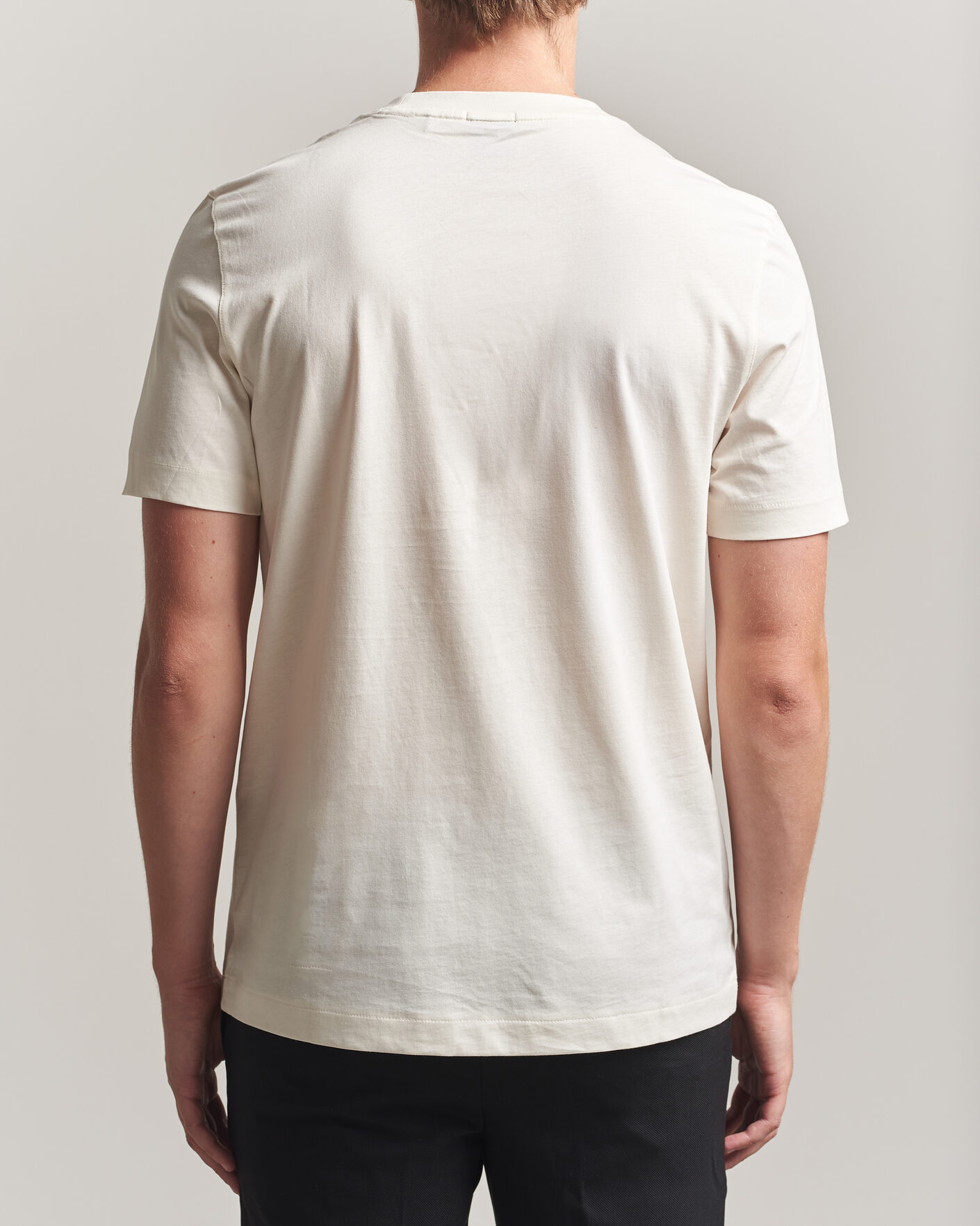 Homme | T-shirts | BOSS BLACK | Thompson Crew Neck T-Shirt Open White
