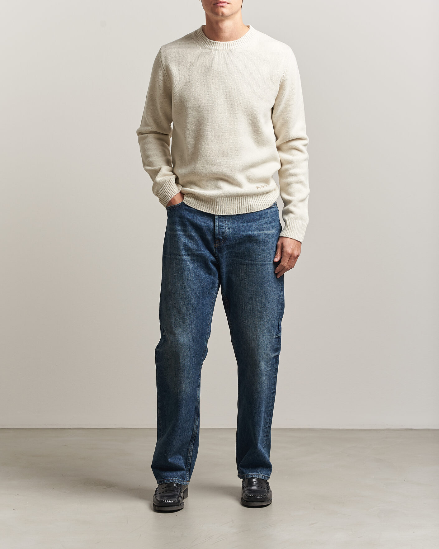 Homme | Pulls Et Tricots | A.P.C. | Edmond Wool Knitted Sweater Ecru