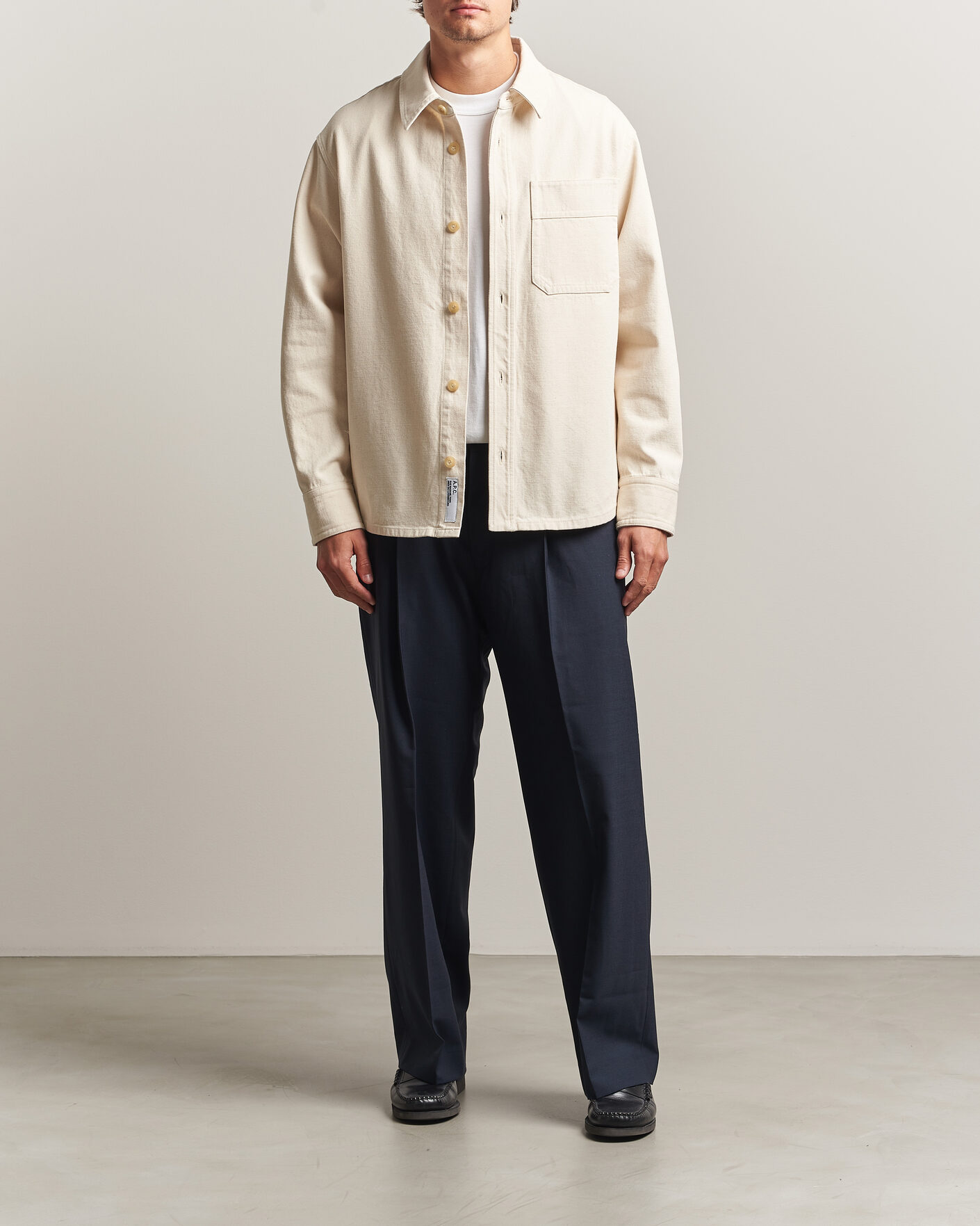 Homme | Chemises | A.P.C. | Basile Overshirt Off White