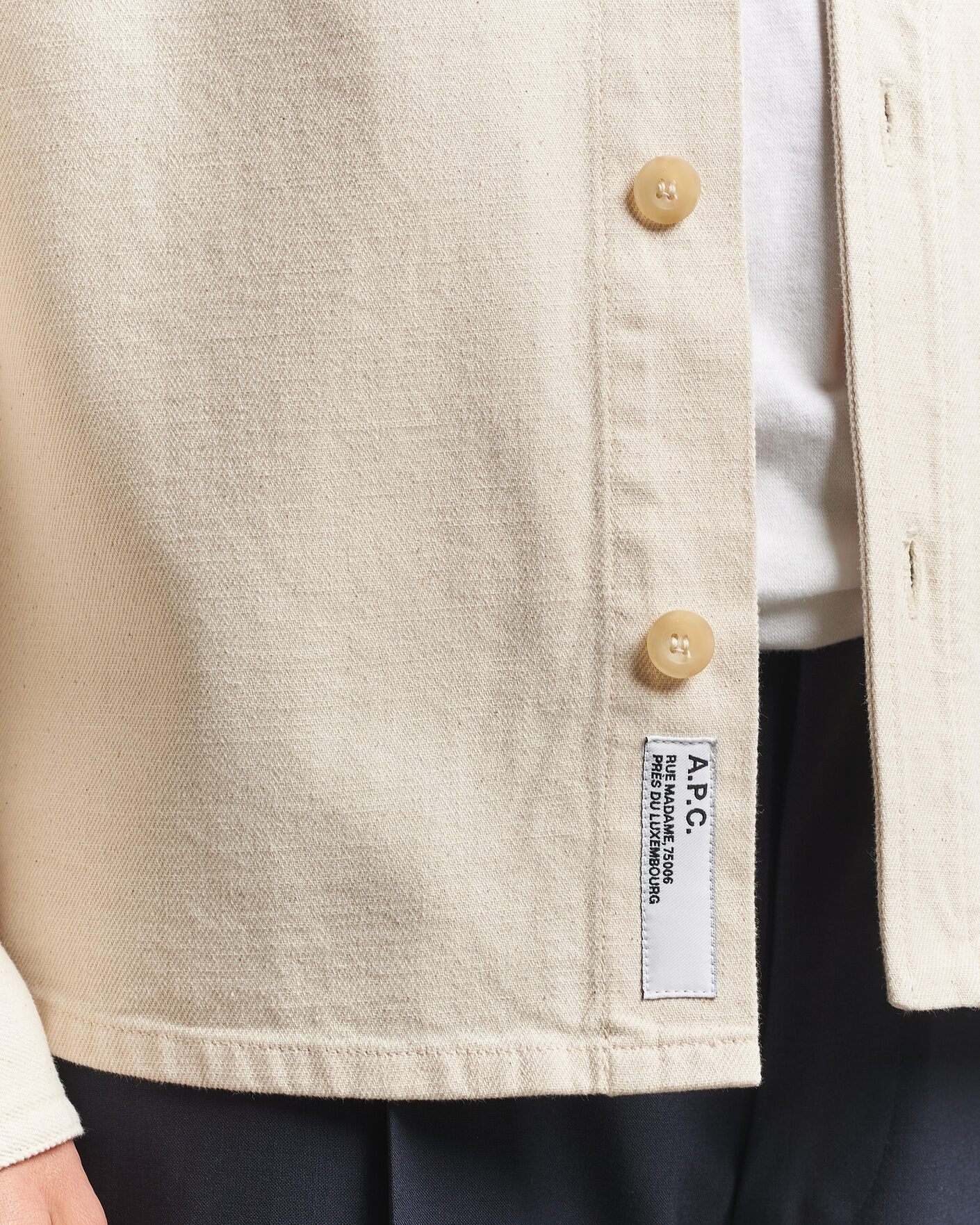 Homme | Chemises | A.P.C. | Basile Overshirt Off White
