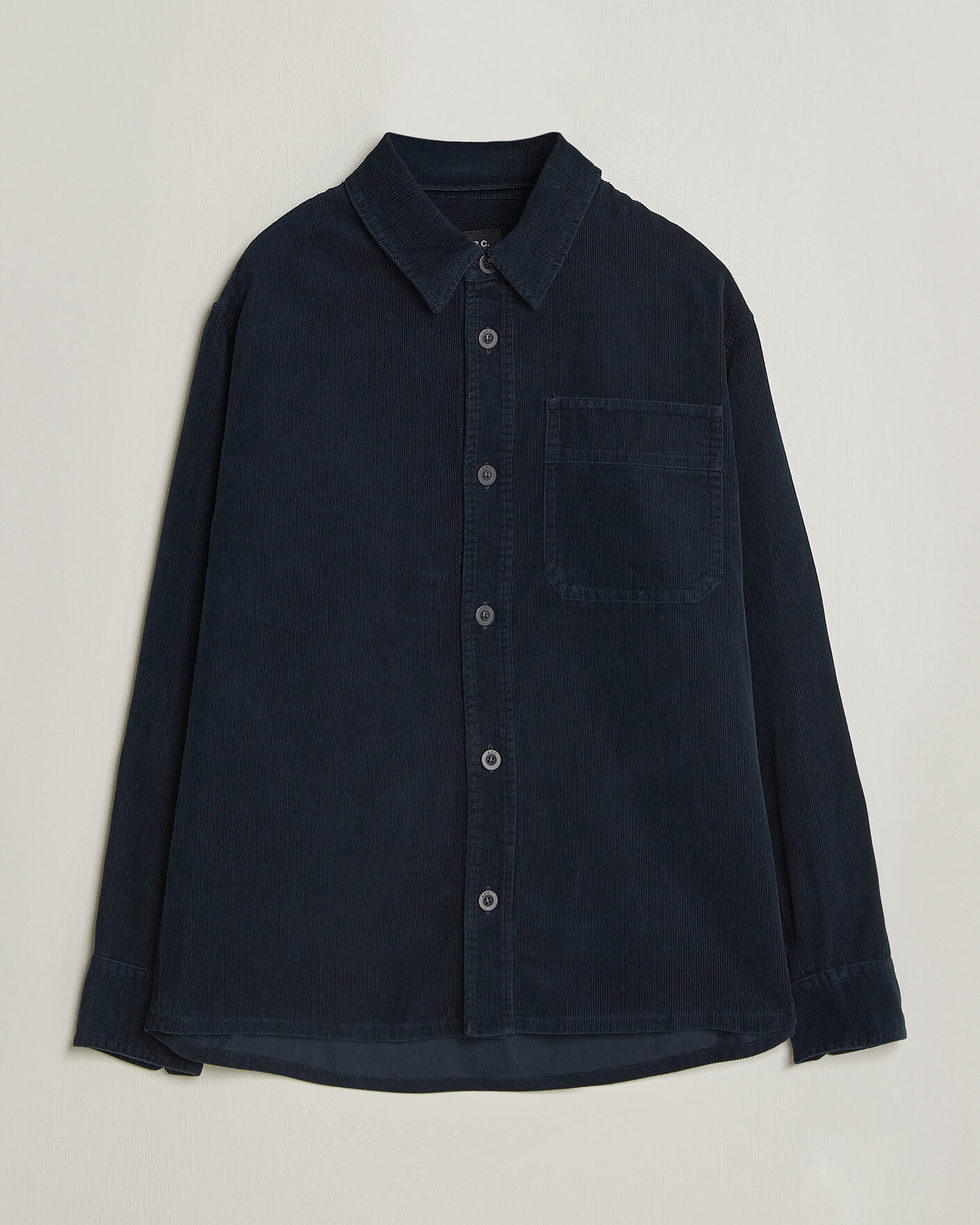 Homme | Chemises | A.P.C. | Basile Corduroy Overshirt Dark Navy