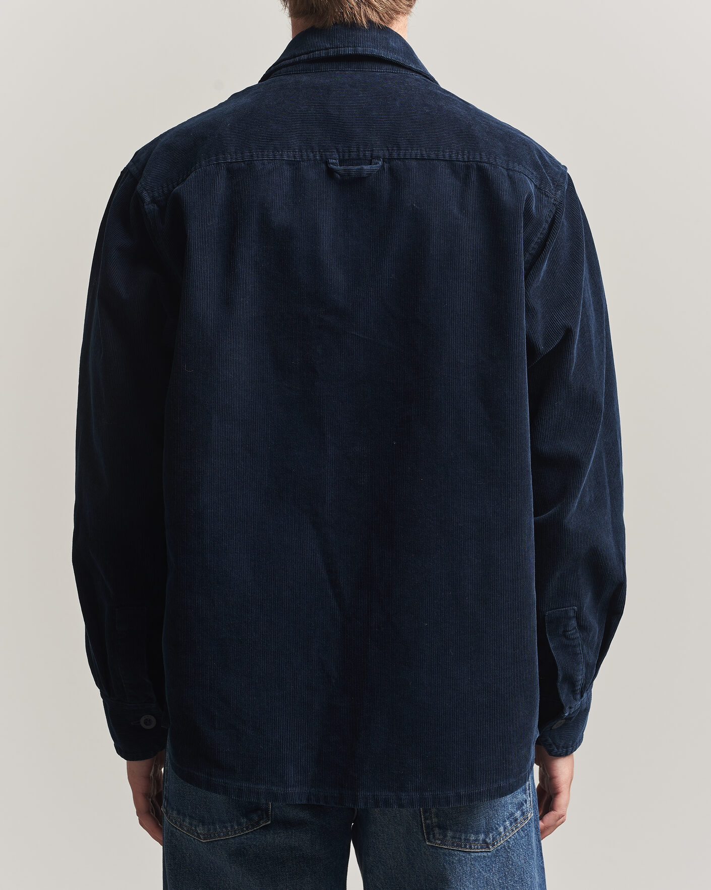Homme | Chemises | A.P.C. | Basile Corduroy Overshirt Dark Navy