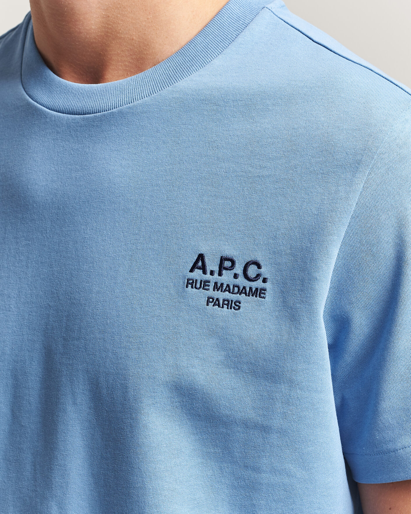 Homme | T-shirts | A.P.C. | Rue Madame T-Shirt Light Blue