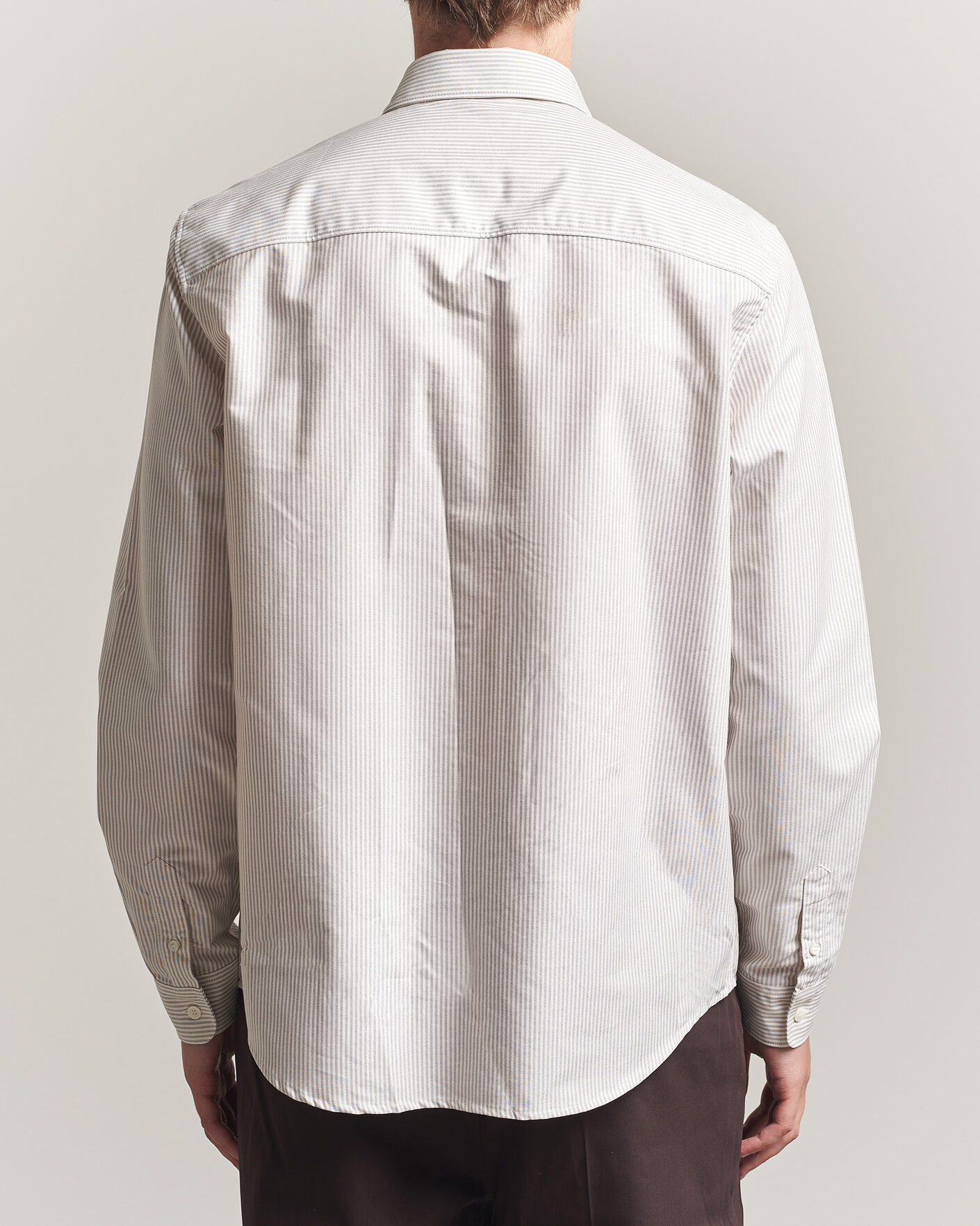 Homme | Chemises | A.P.C. | Greg Striped Oxford Shirt Beige/White