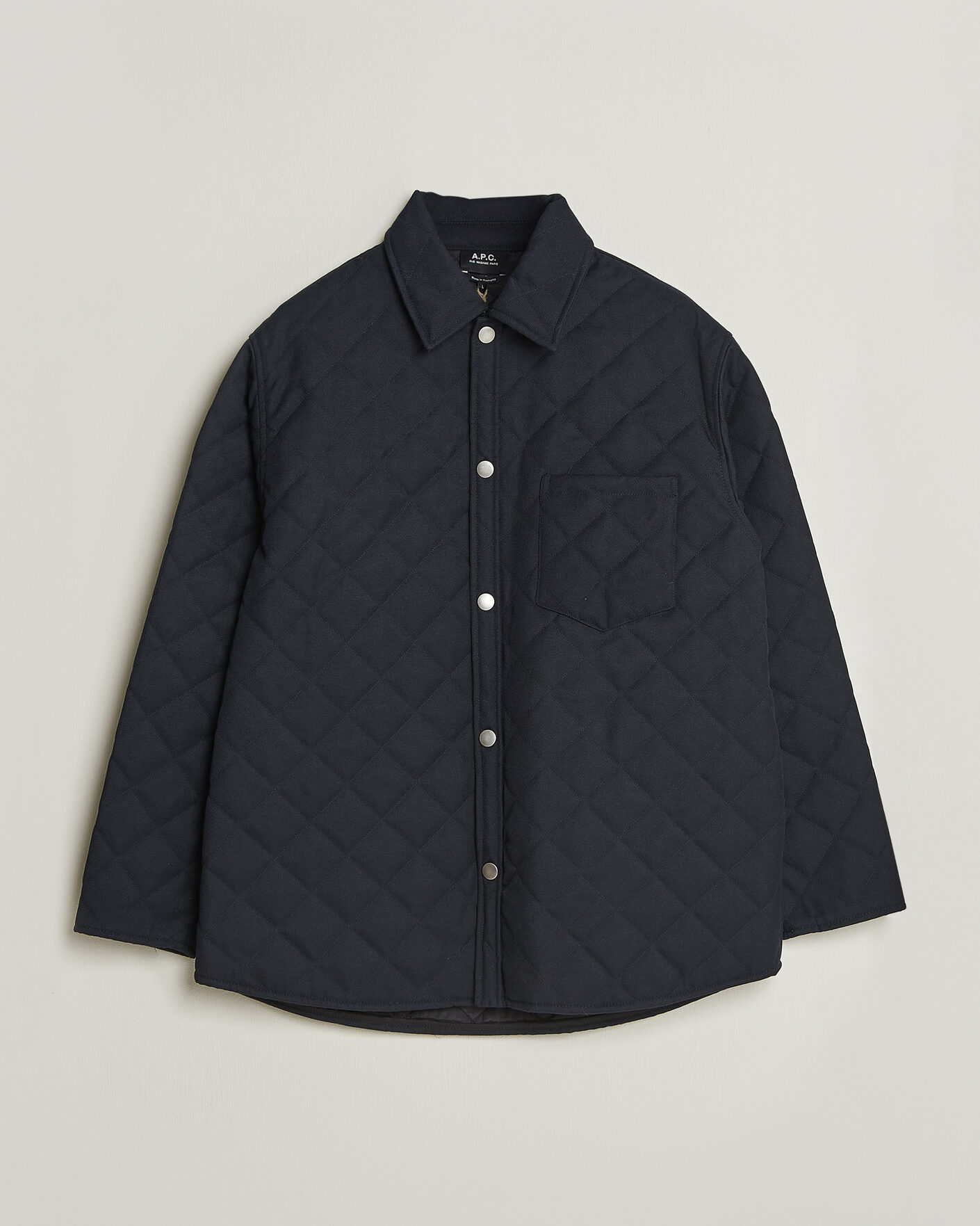 Homme | Manteaux Et Vestes | A.P.C. | Georges Quilted Jacket Dark Navy
