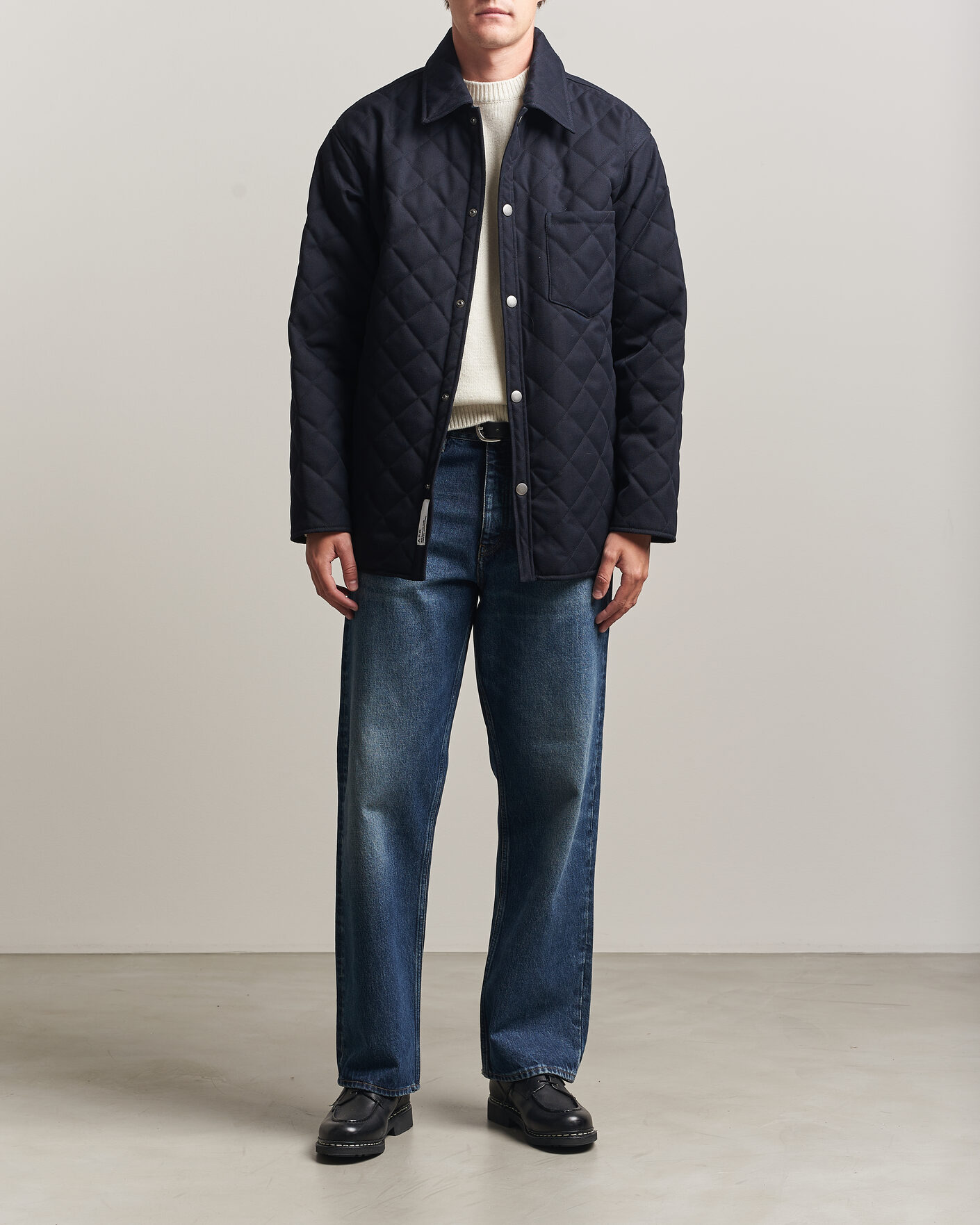 Homme | Manteaux Et Vestes | A.P.C. | Georges Quilted Jacket Dark Navy