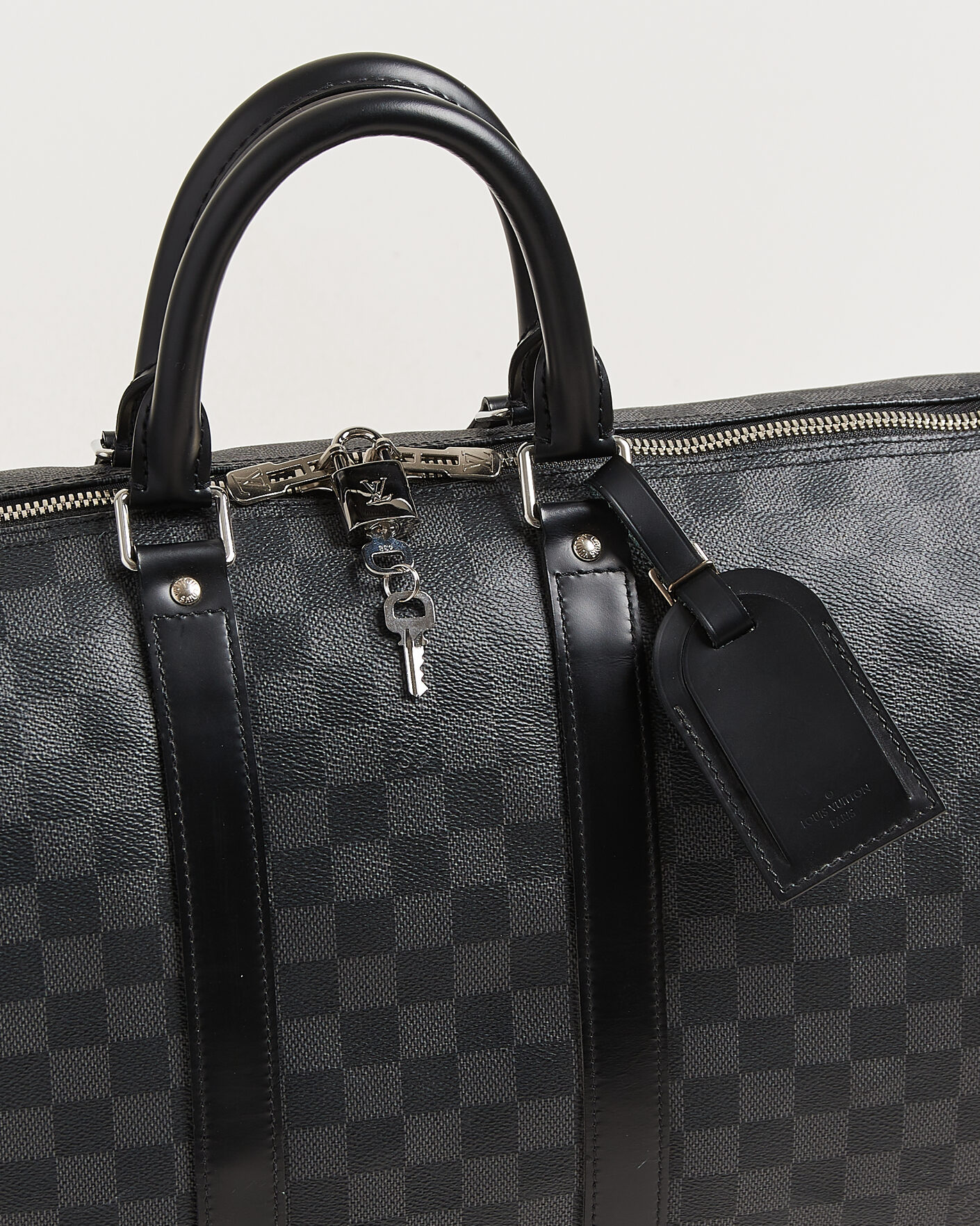 Homme | Pre-Owned & Vintage Bags | Louis Vuitton Pre-Owned | Keepall Bandouliére 45 Damier Graphite