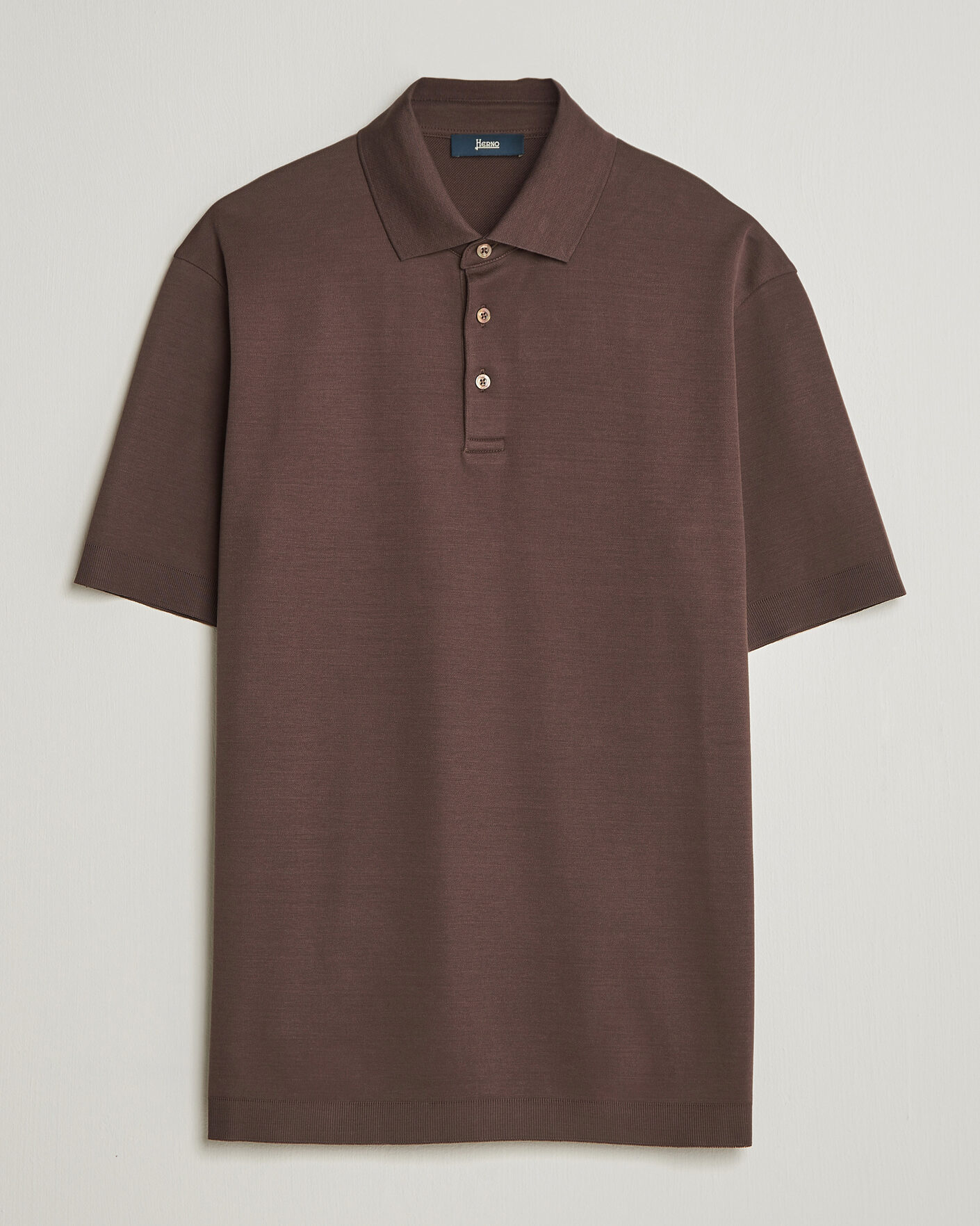 Homme | Polos | Herno | Micro Piquet Polo Brown